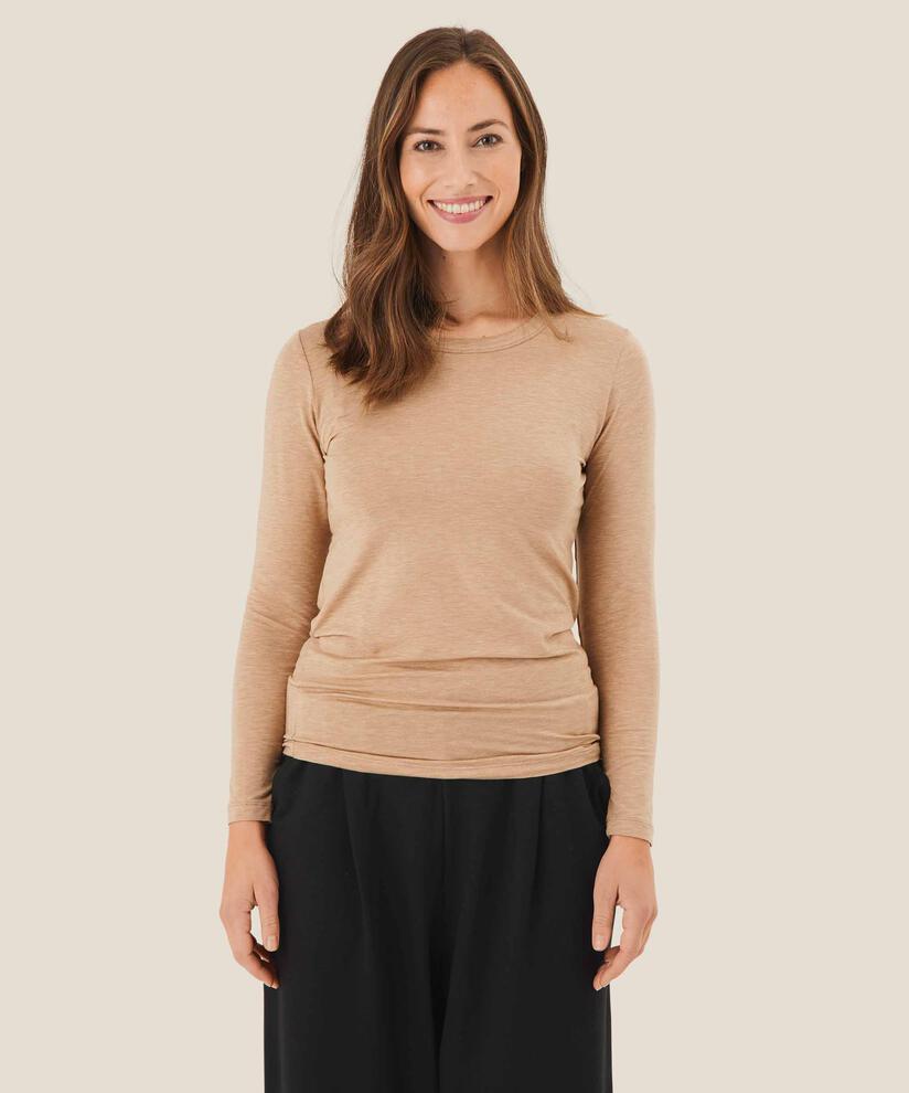 Doritla JERSEY Top, Toffee Melange