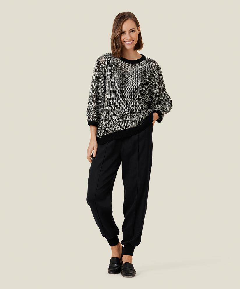 FLEURINE TOP, Black