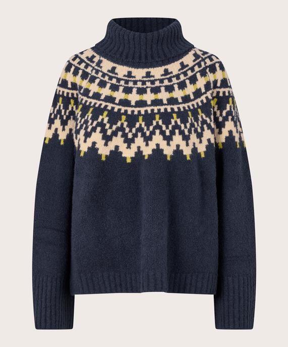 Fatima Top, Navy Blazer