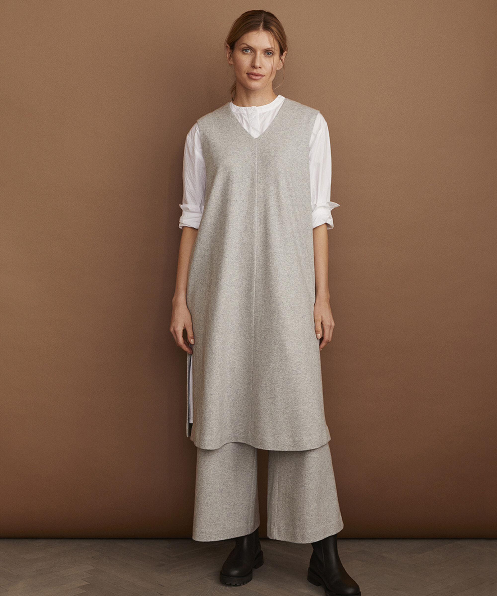 PIRA BUKSER, L. Grey mel.