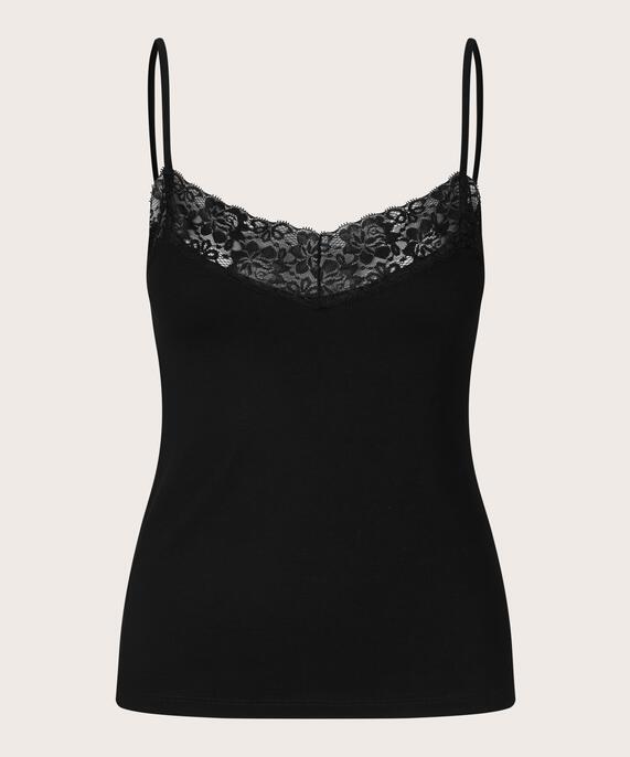 Elmira JERSEY Top, Black