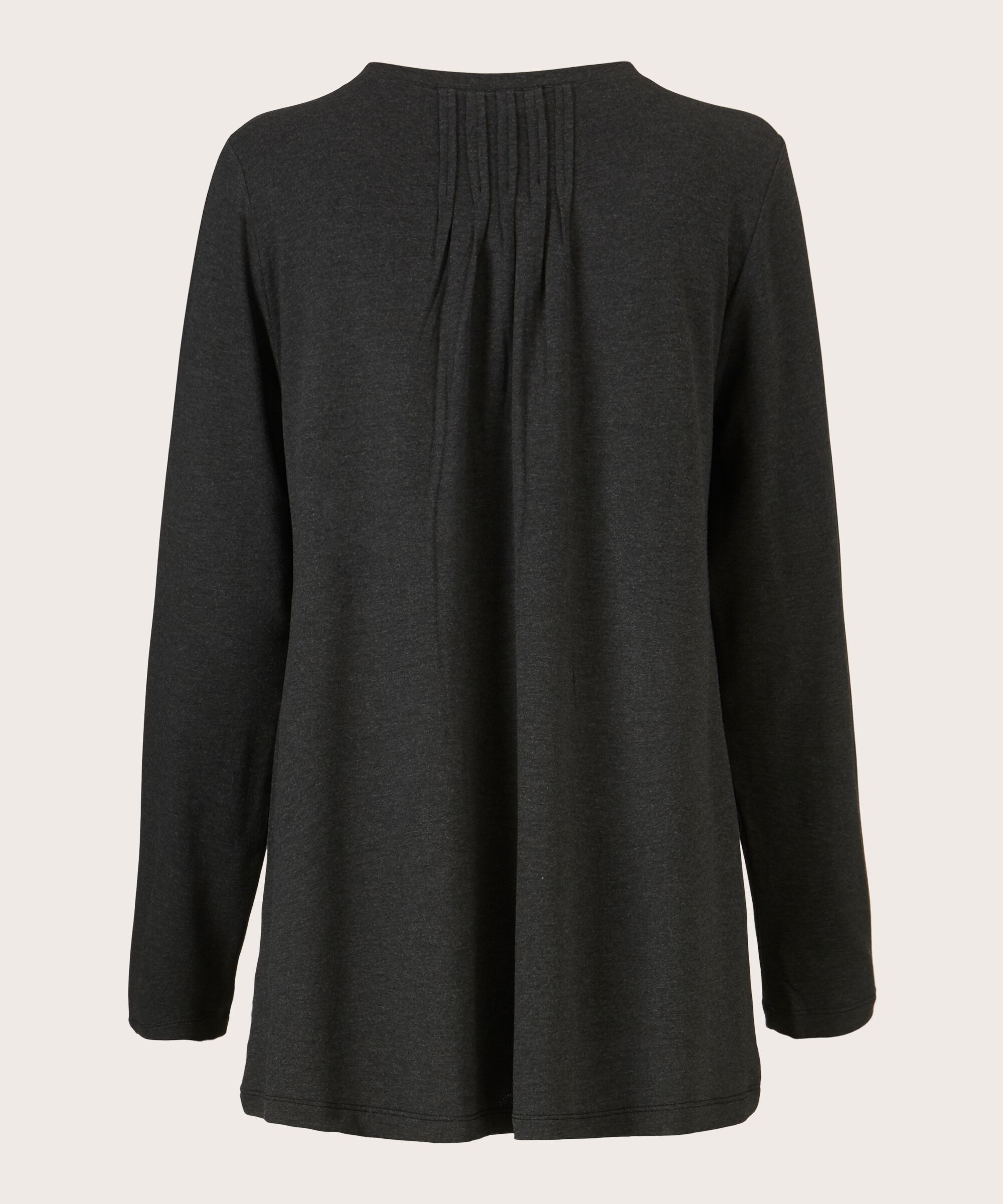 Berta JERSEY Top, D. Grey mel.