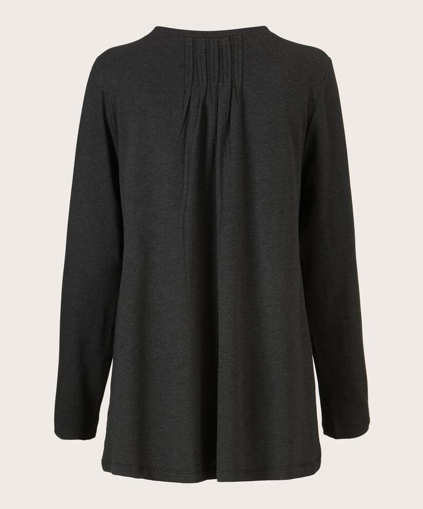 Berta JERSEY Top, D. Grey mel.