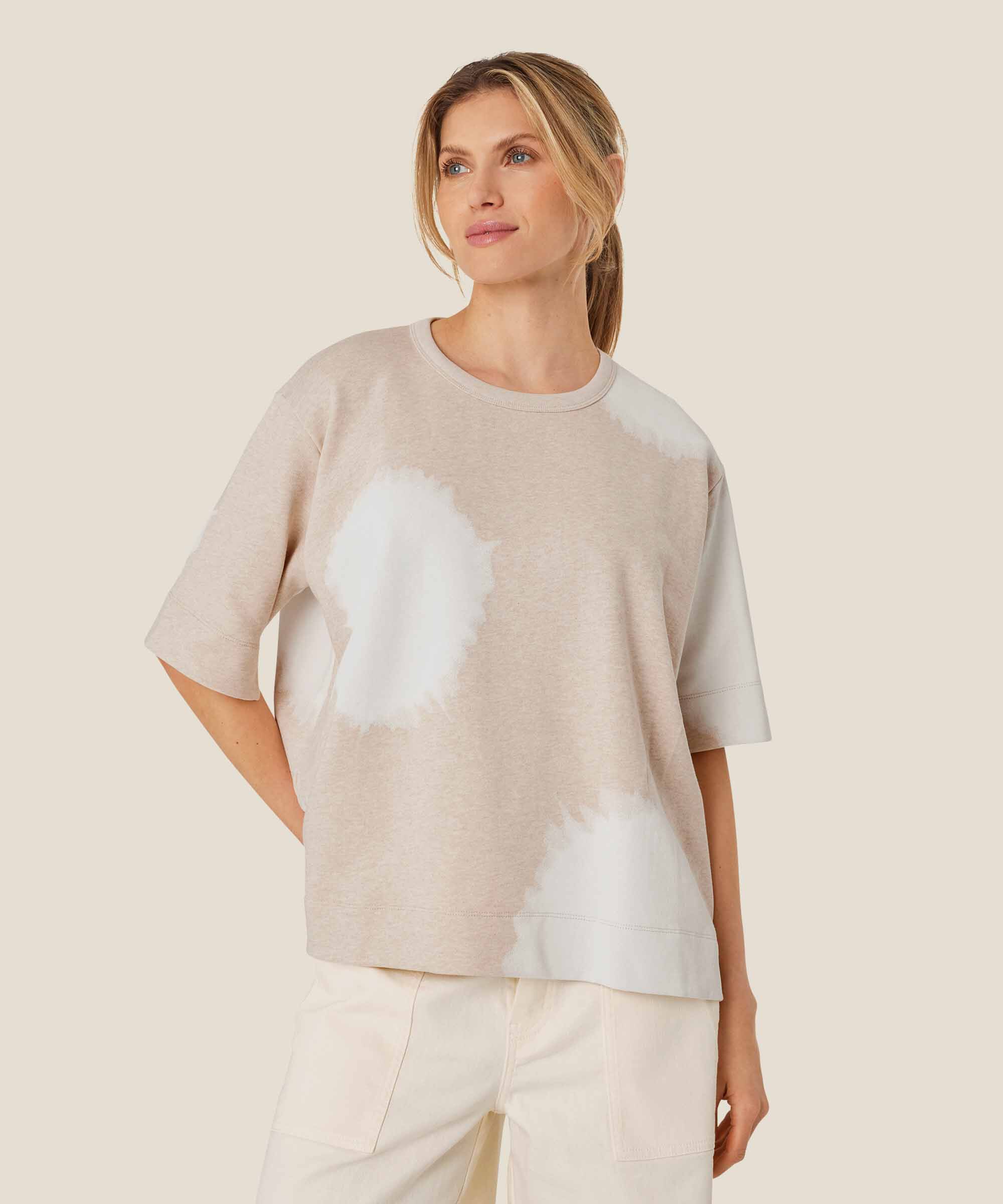 Dylcie JERSEY Top, Beige melange