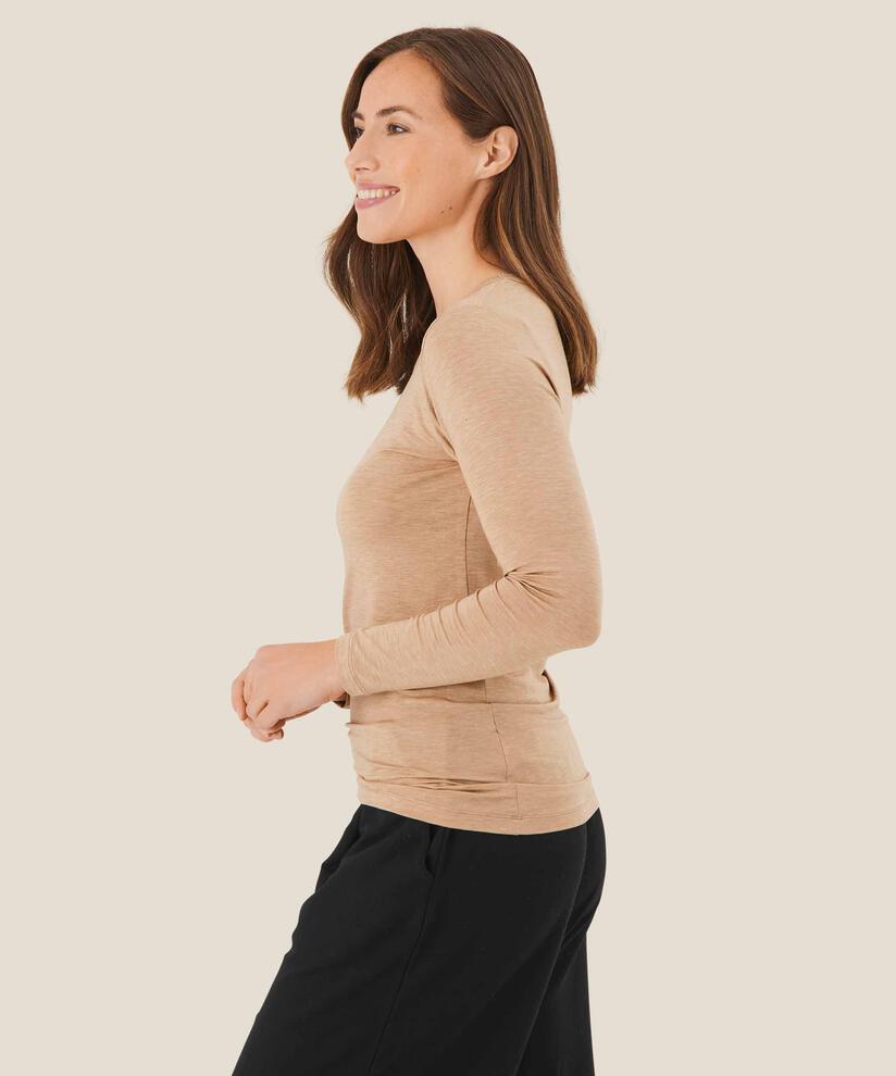 Doritla JERSEY Top, Toffee Melange