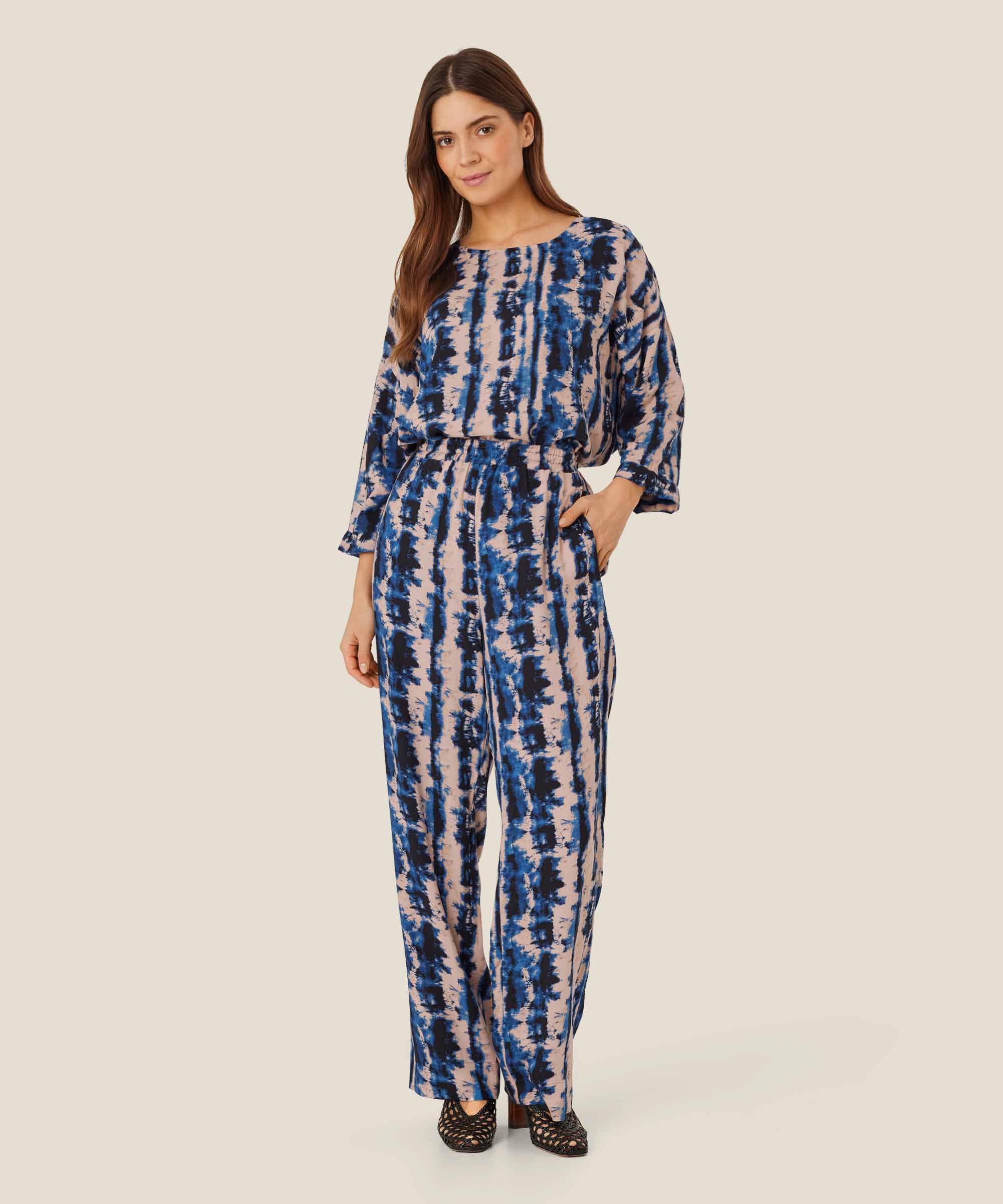 Becca Top, Navy Peony