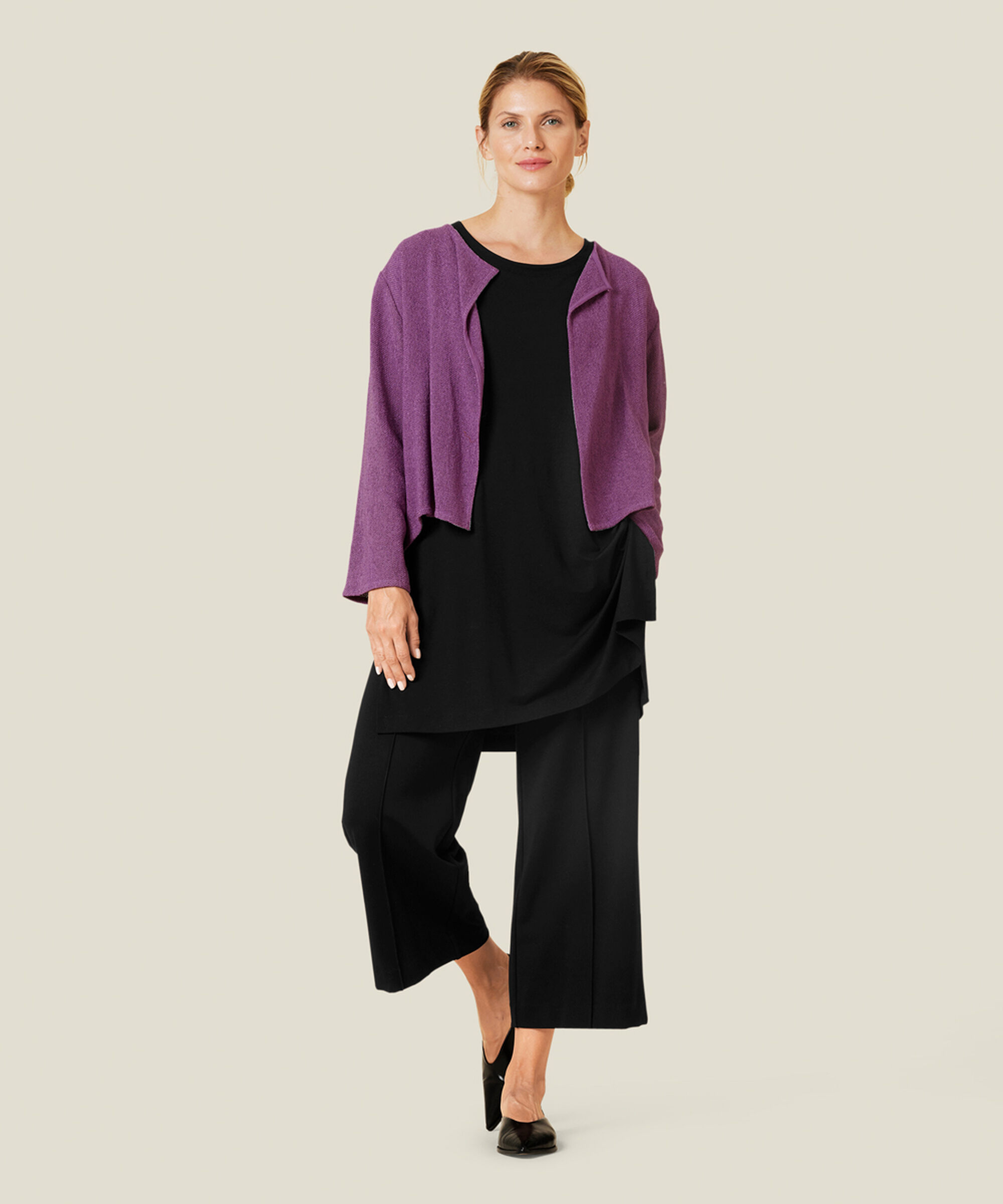 GIOVANA JERSEY TUNIKA, Black