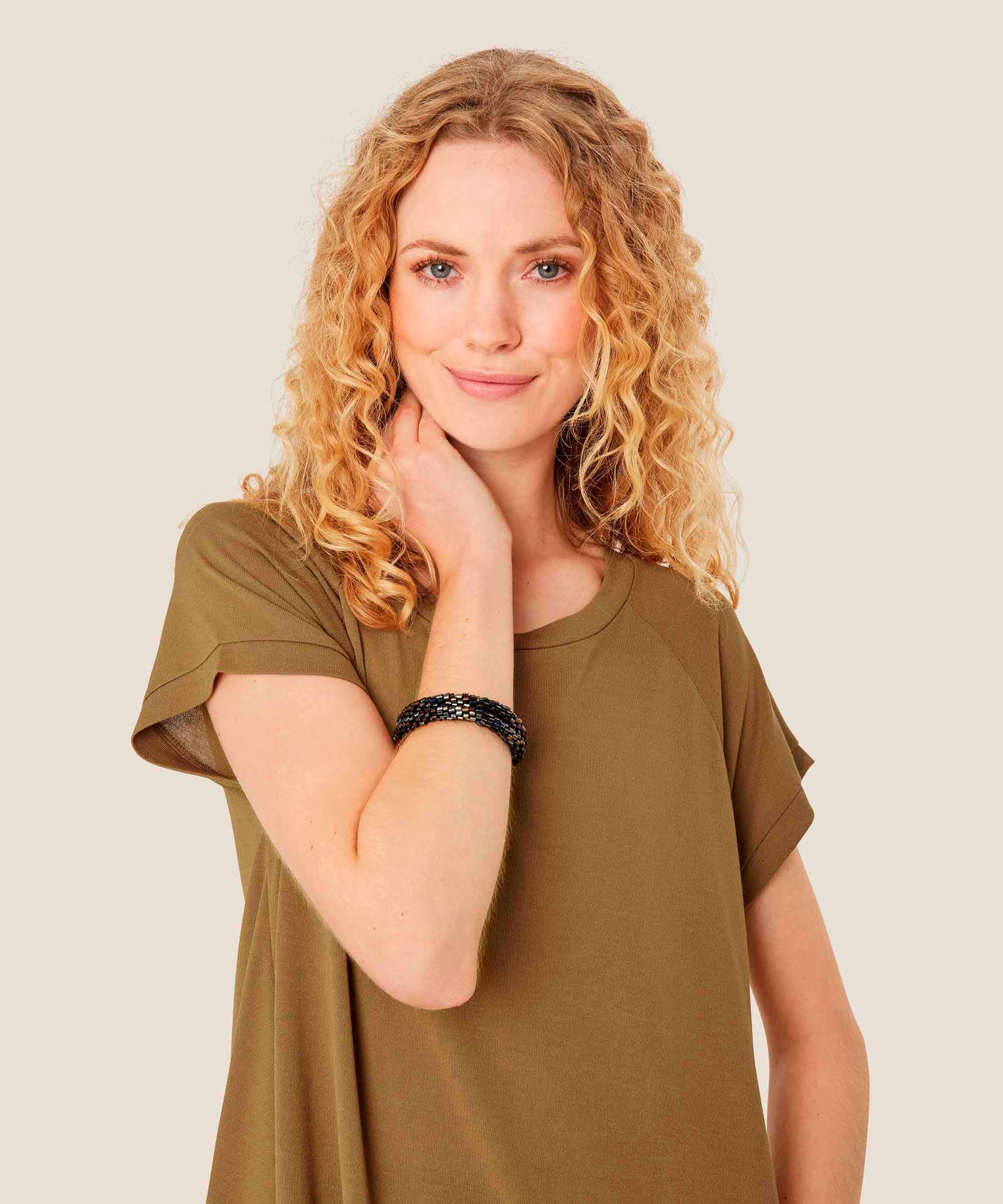 Galina JERSEY Tunika, Dull Gold