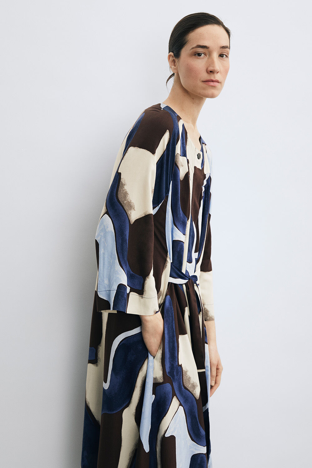 Namira Skjortekjole - Navy Blazer