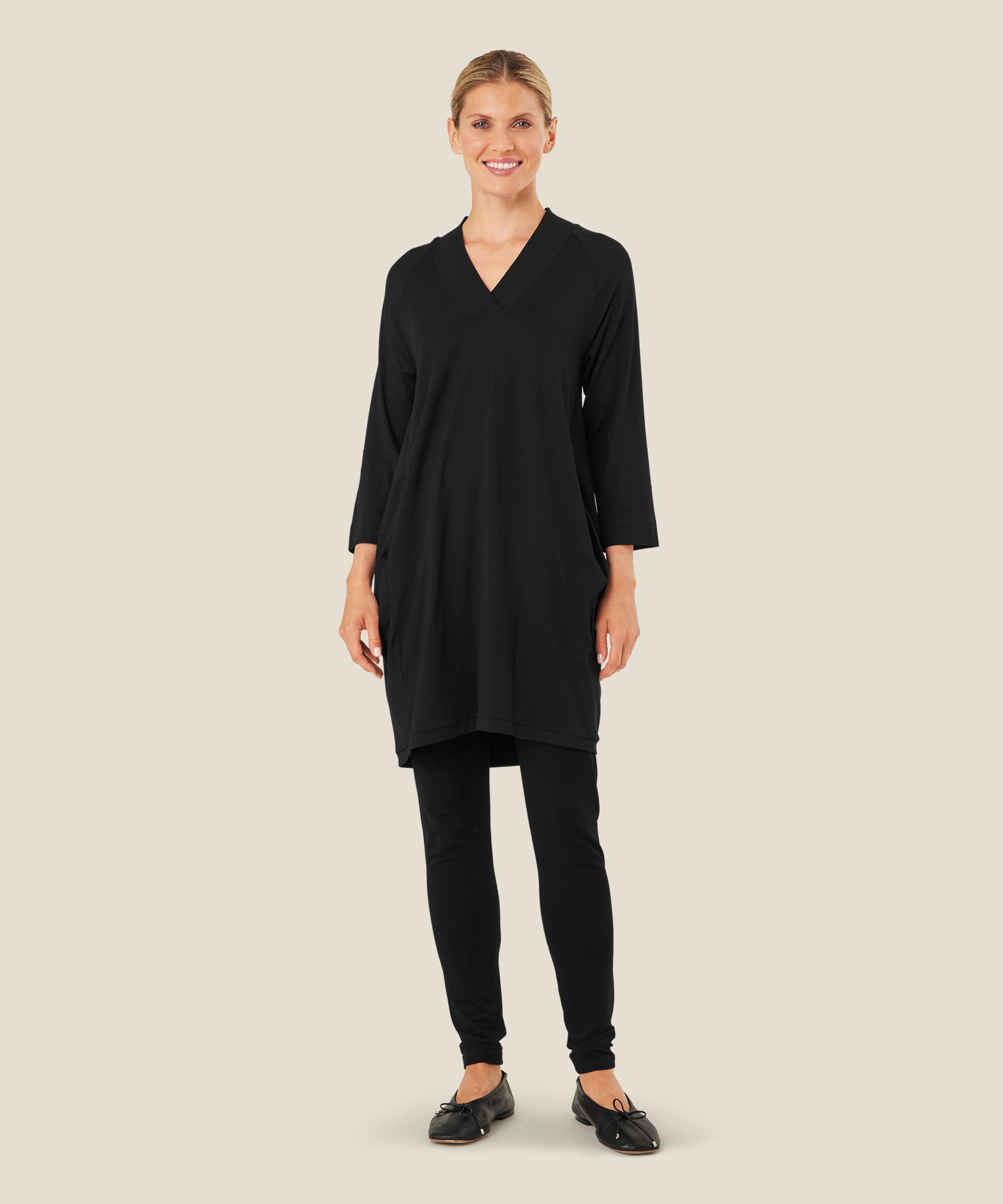 Pio JERSEY Leggings, Black