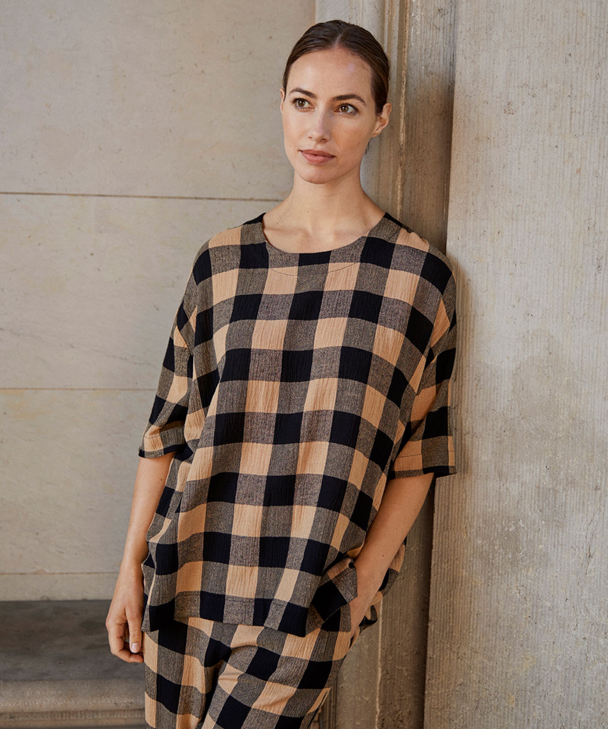 DEGANA BLUSE, Travertine