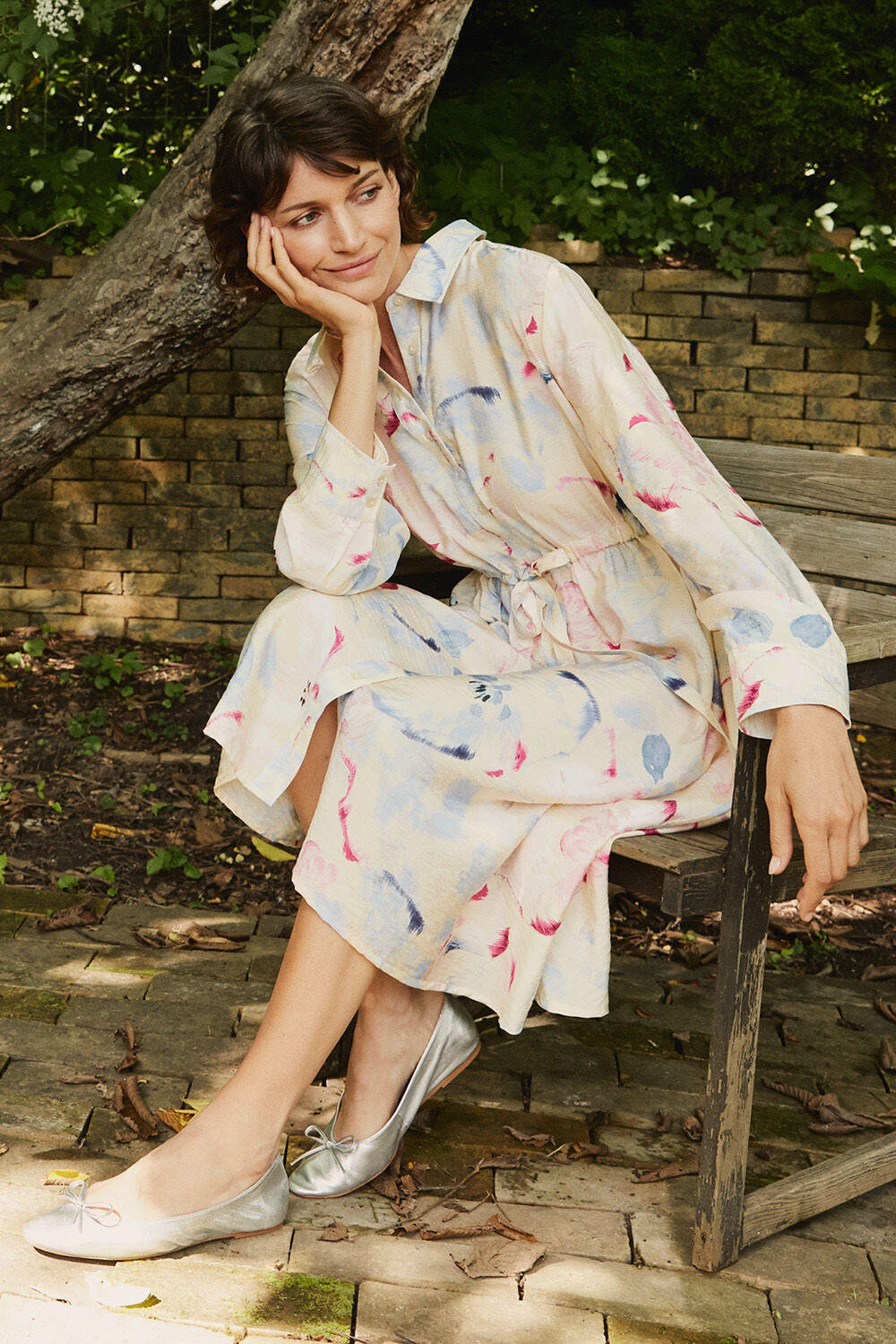 Nova Skjortekjole - Primrose, Helle Jersey Underkjole - Cream