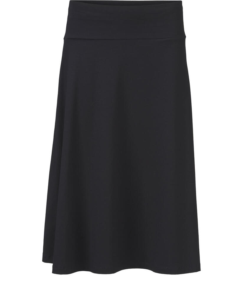 Saba JERSEY Nederdel, Black, hi-res