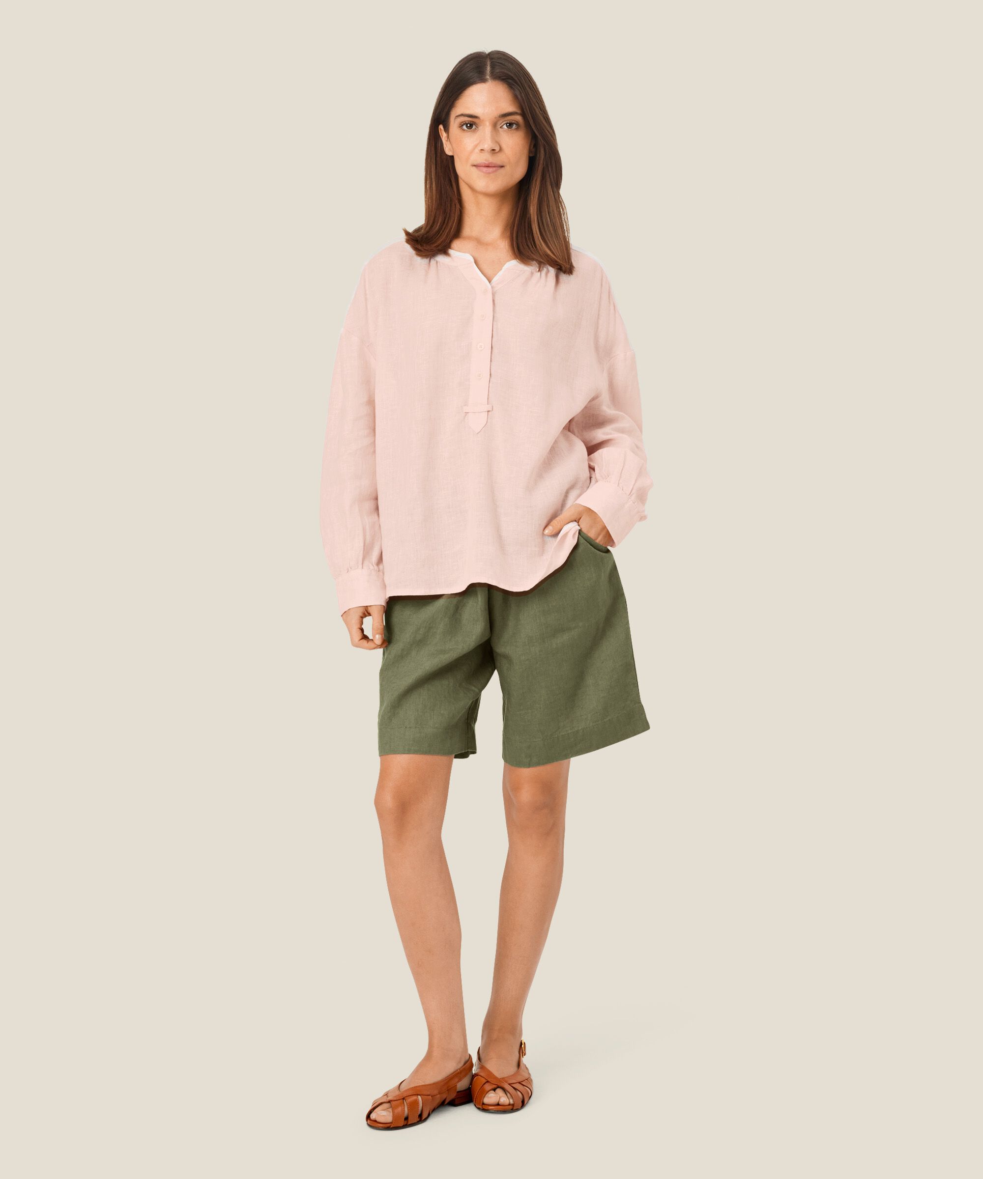 Dashina Top, Mauve Chalk