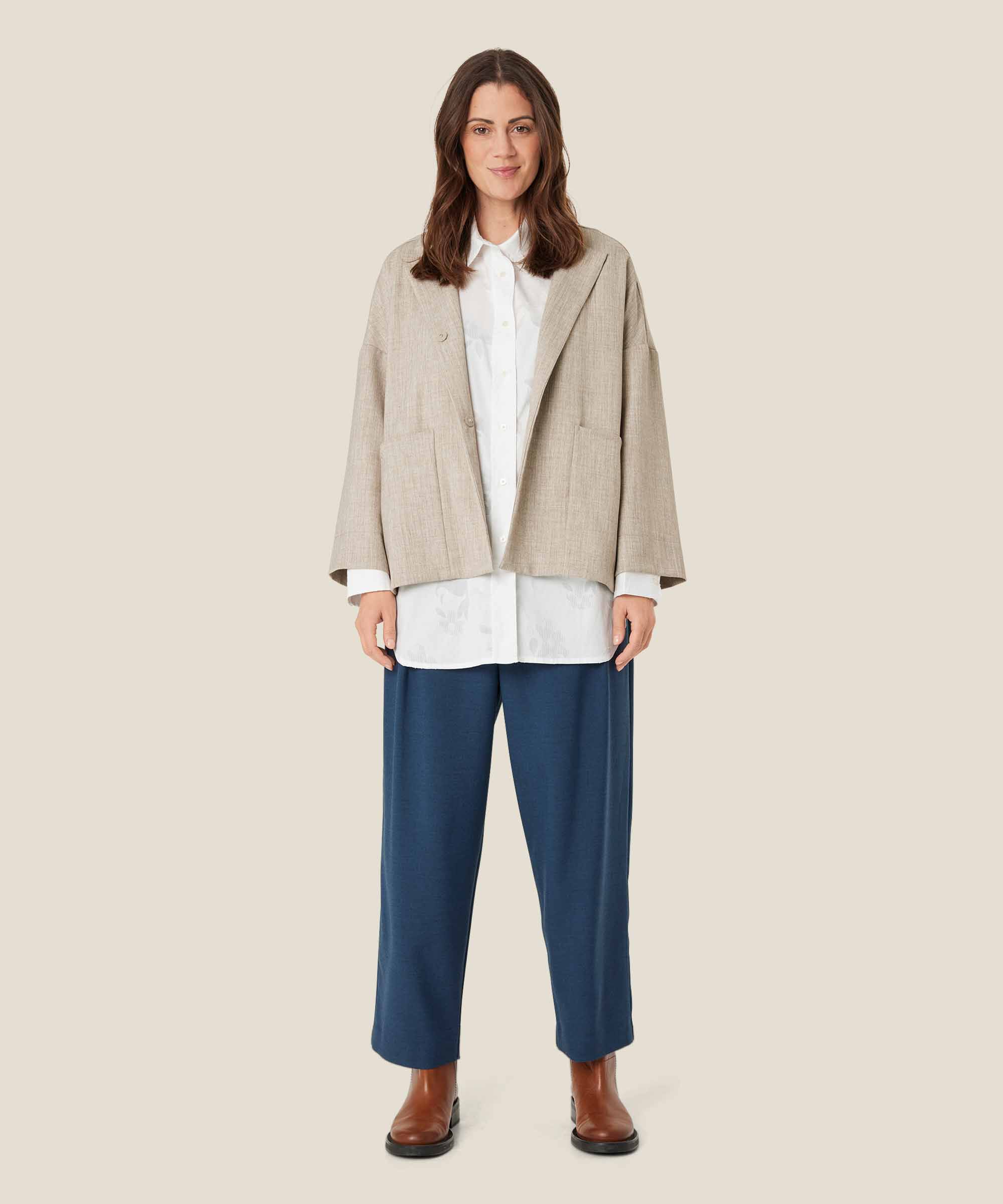 Journee Jakke, Beige melange