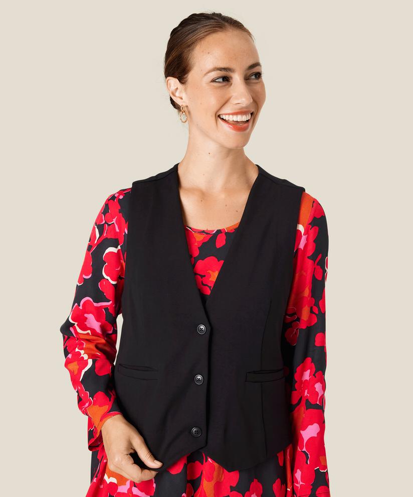 Jools JERSEY vest, Black, hi-res
