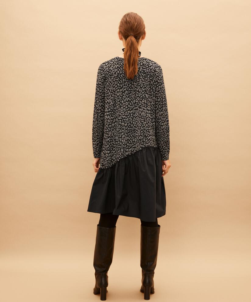 Nellina JERSEY Kjole, Steel Grey