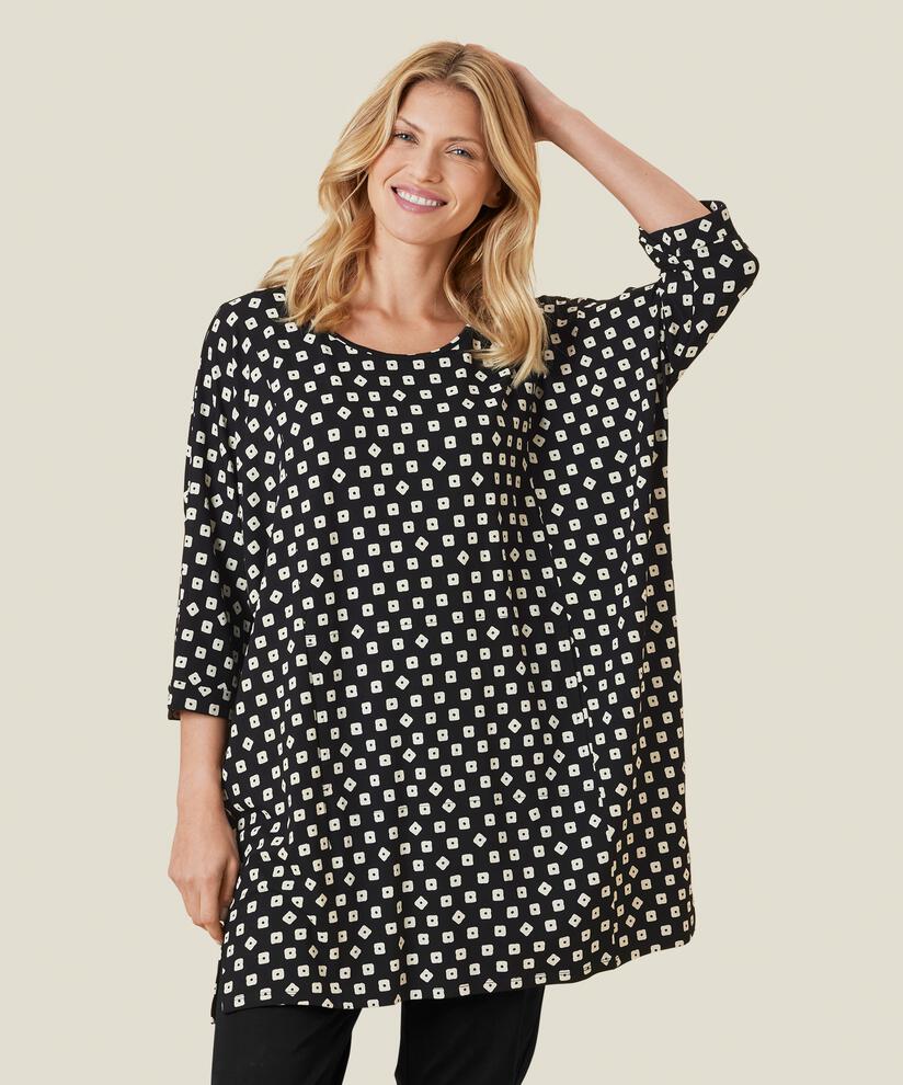 GALENY JERSEY TUNIKA, Black