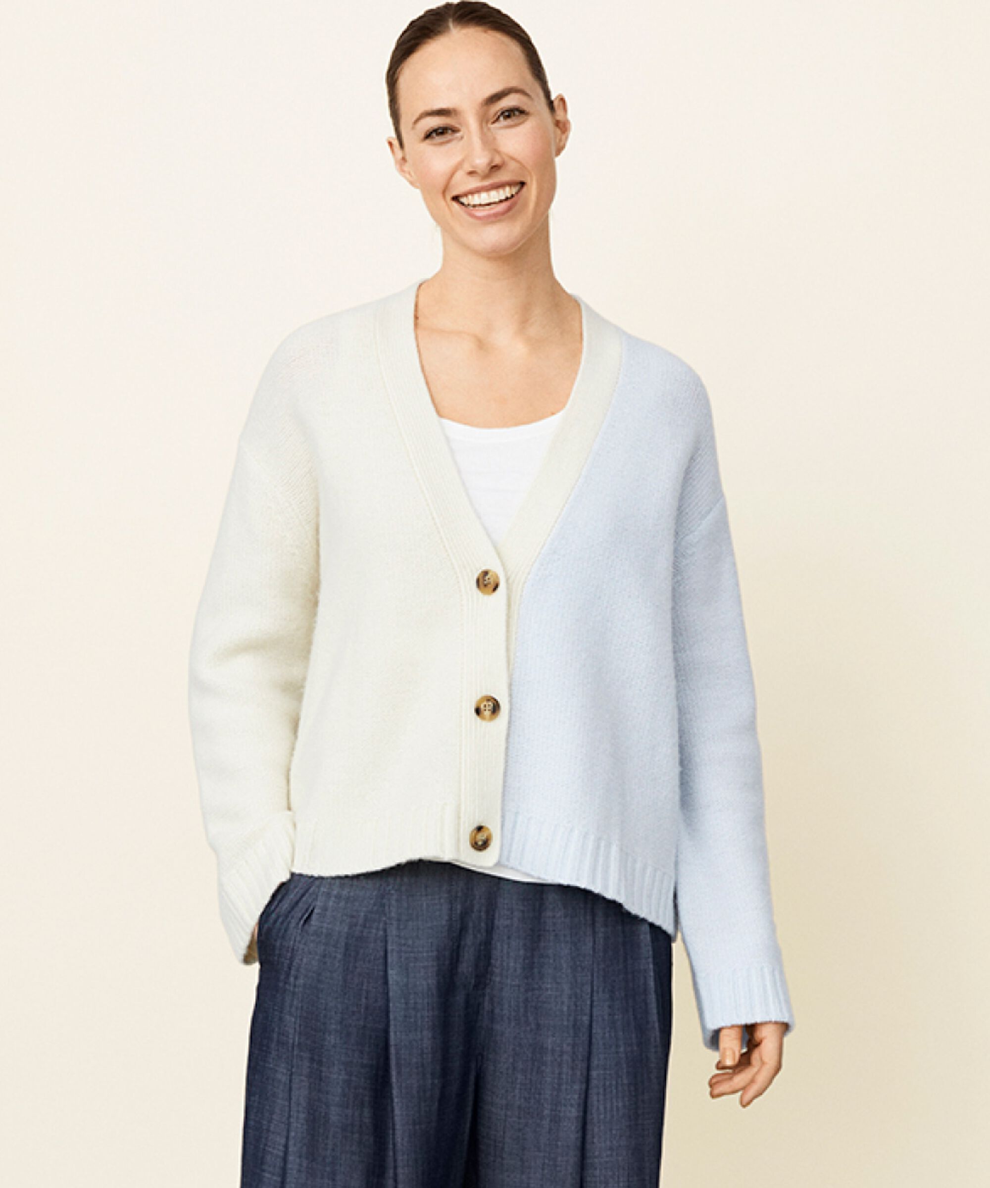 Lis Cardigan, Heather/Crm