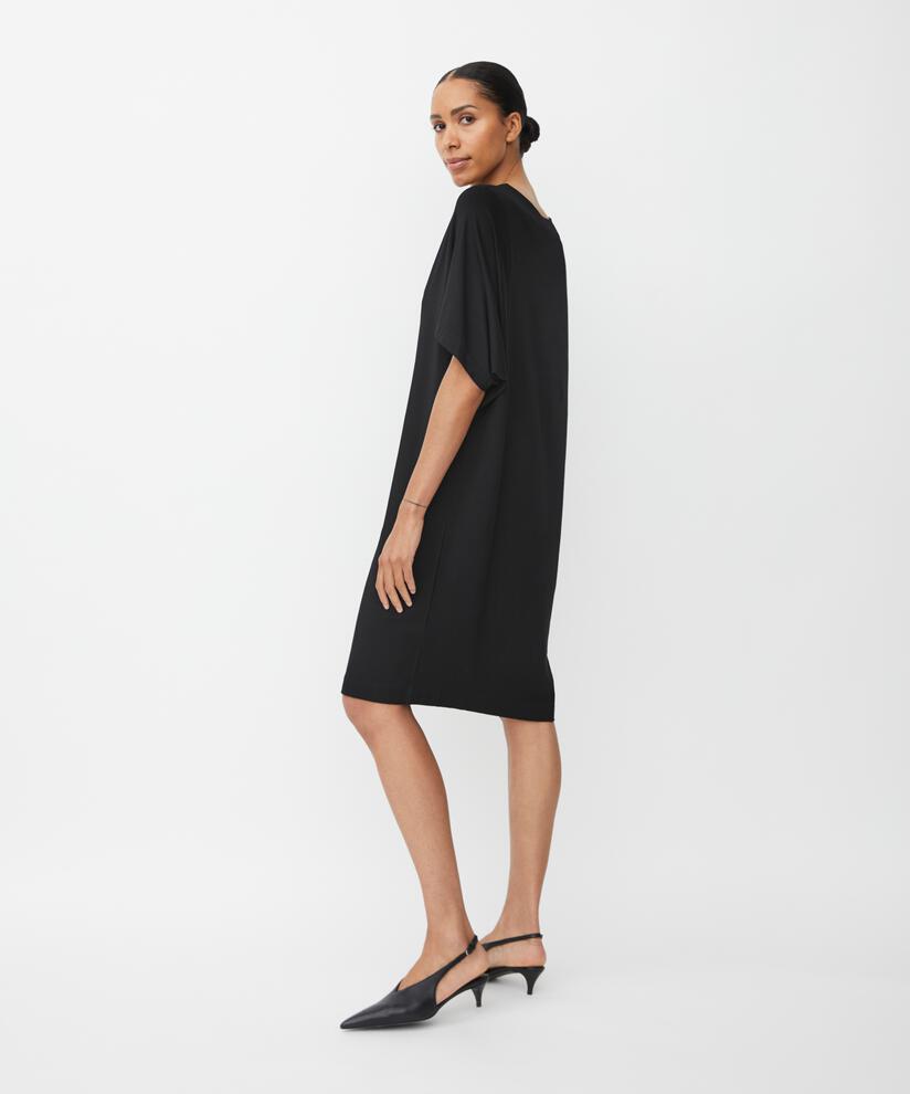 Nattie JERSEY Kjole, Black