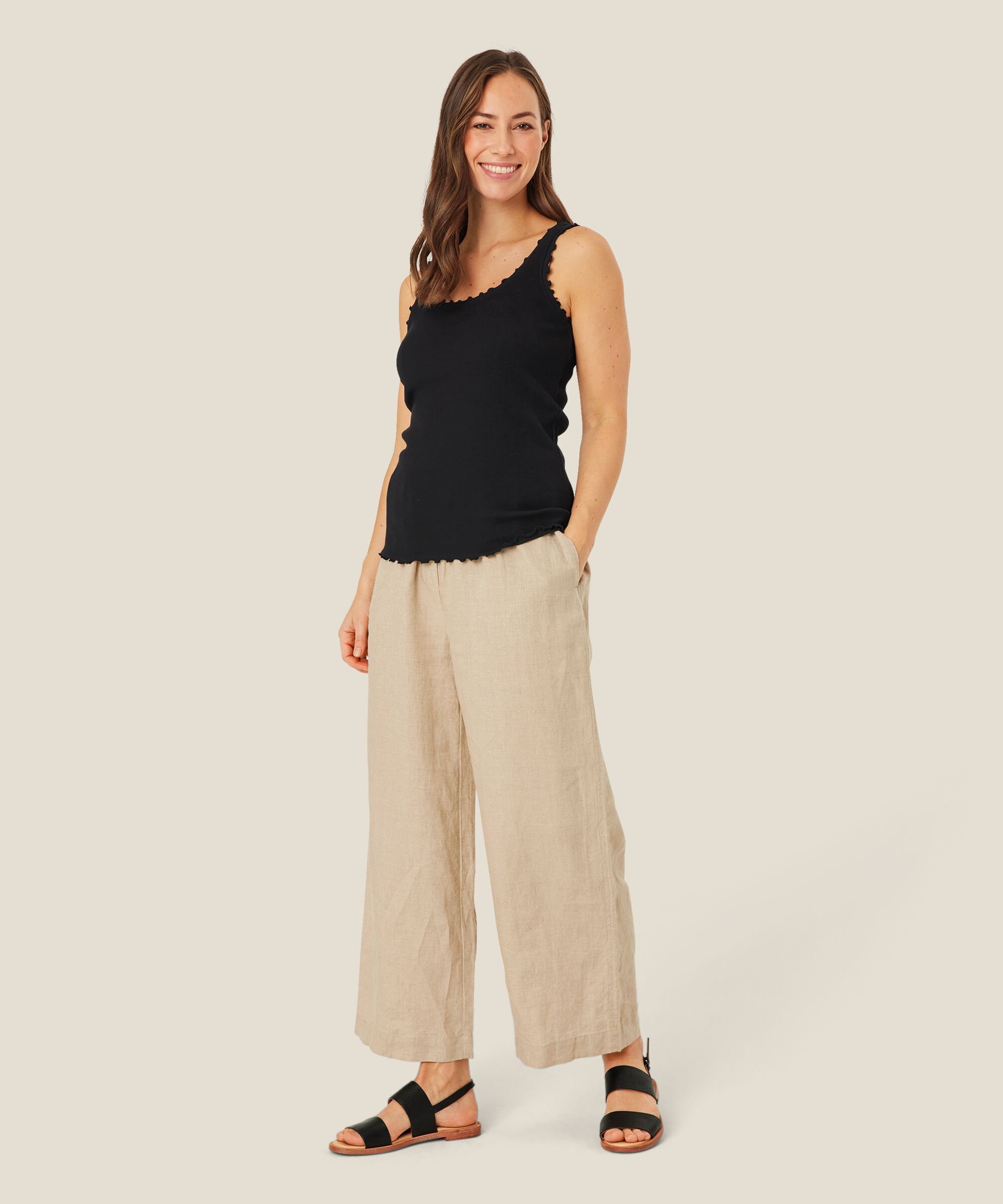 Erina JERSEY Top, Black