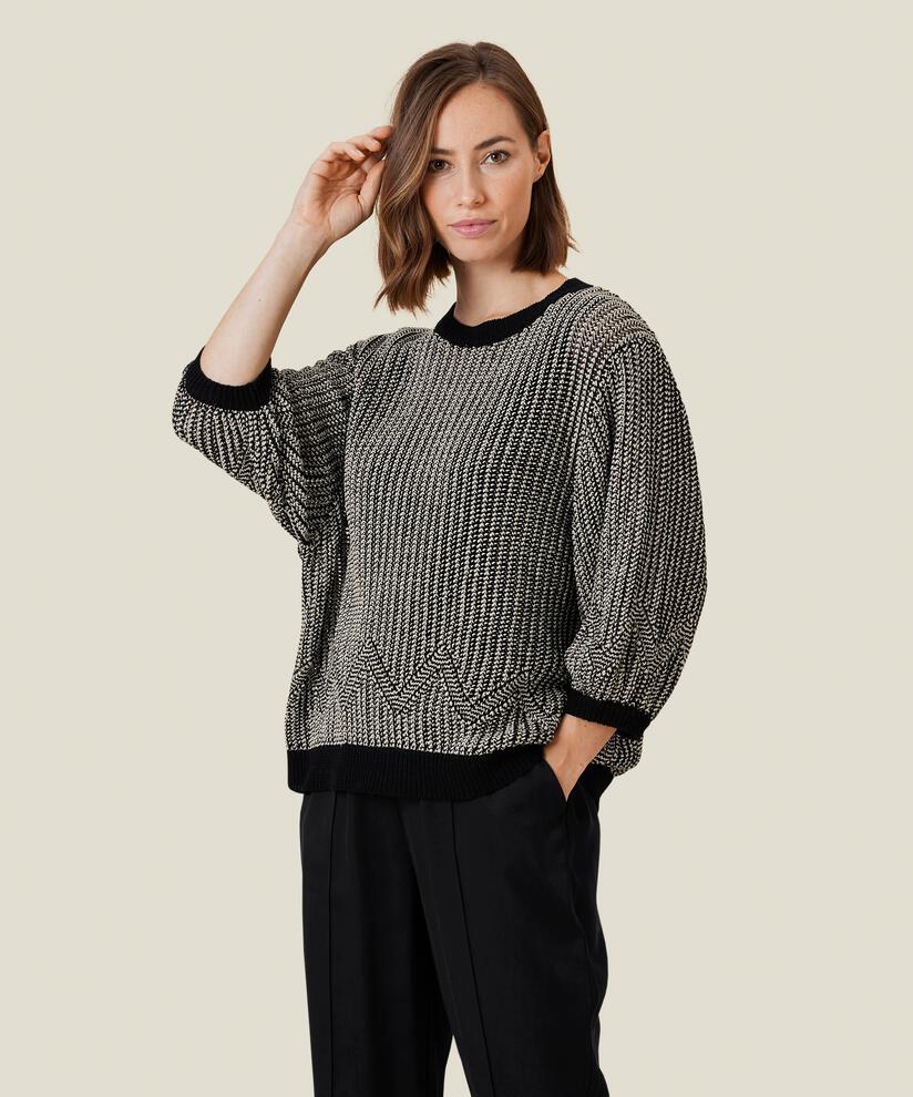 FLEURINE TOP, Black