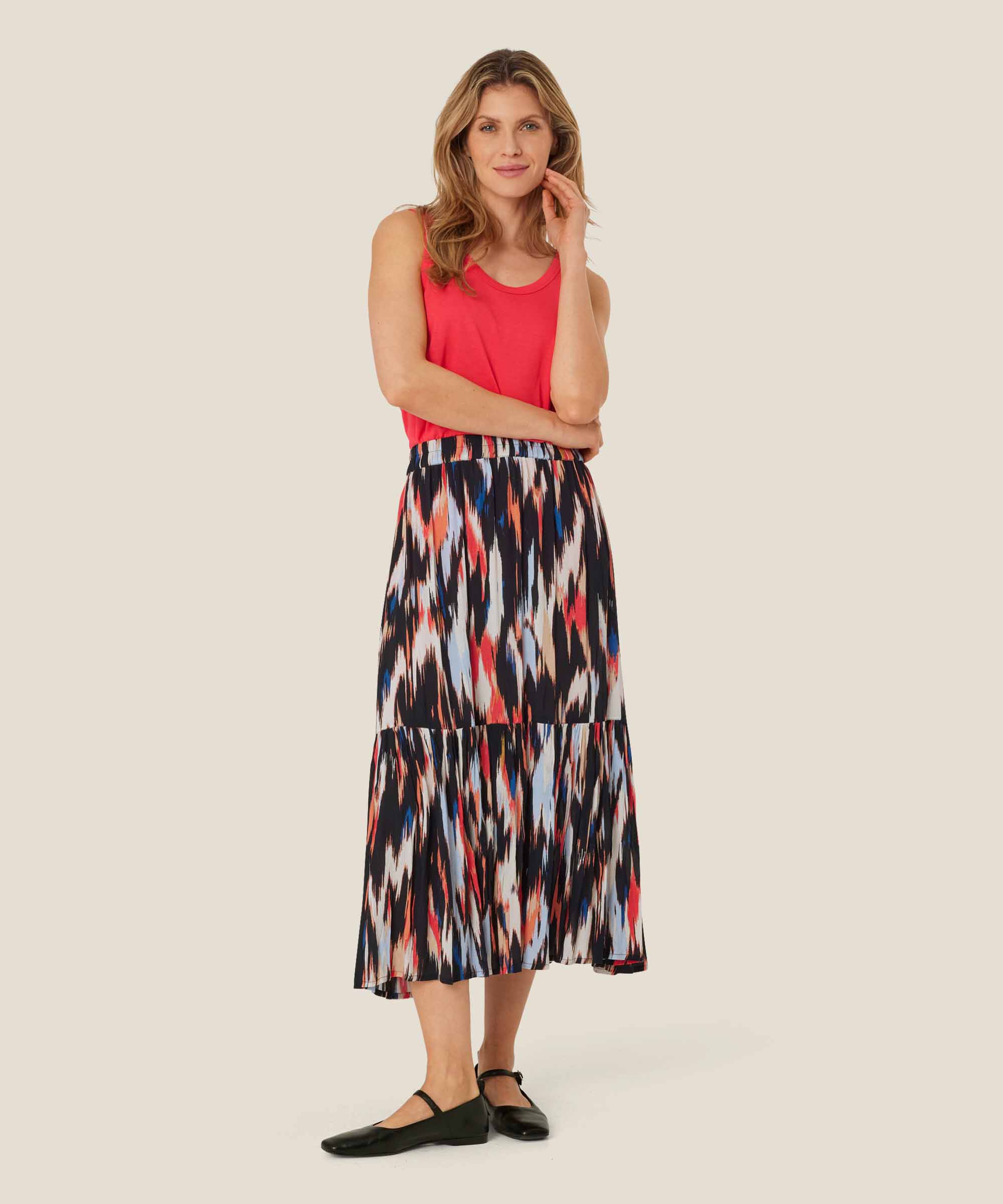 Erita JERSEY Top, Hibiscus