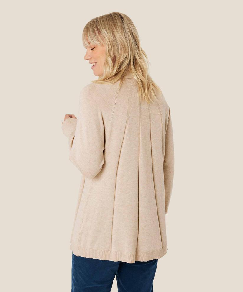 Funse Top, L beige mel