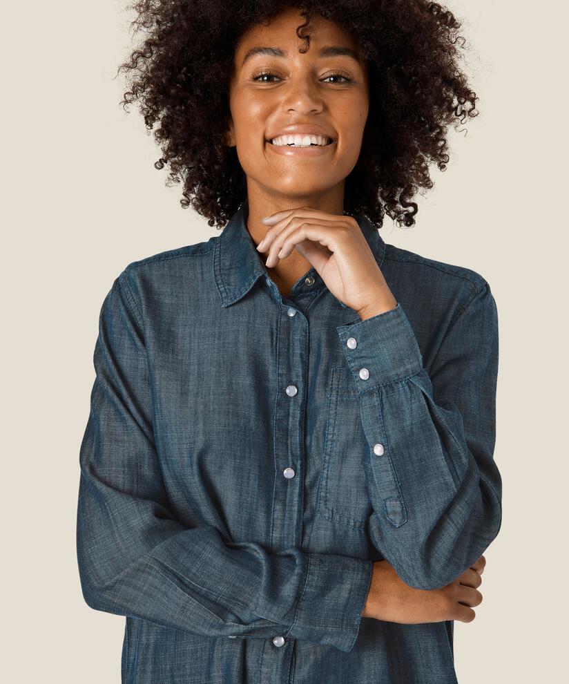Idala skjorte, Blue Denim, hi-res