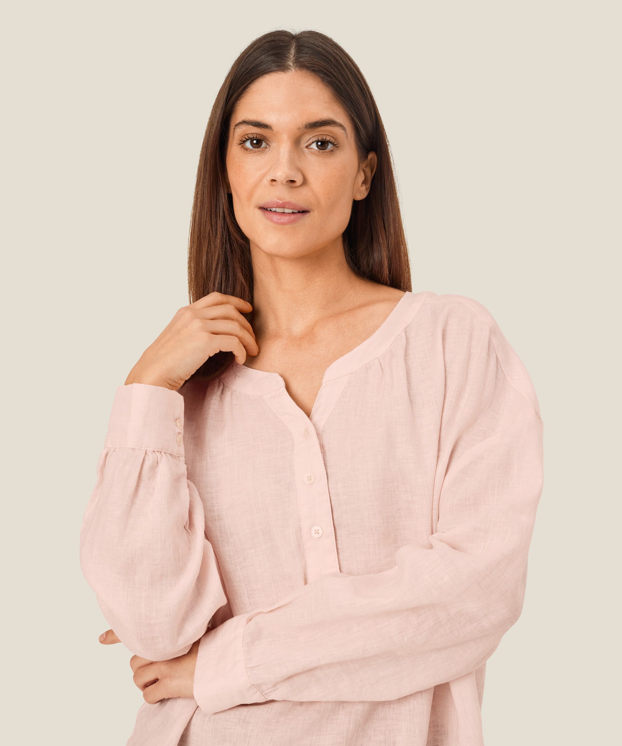 Dashina Top, Mauve Chalk