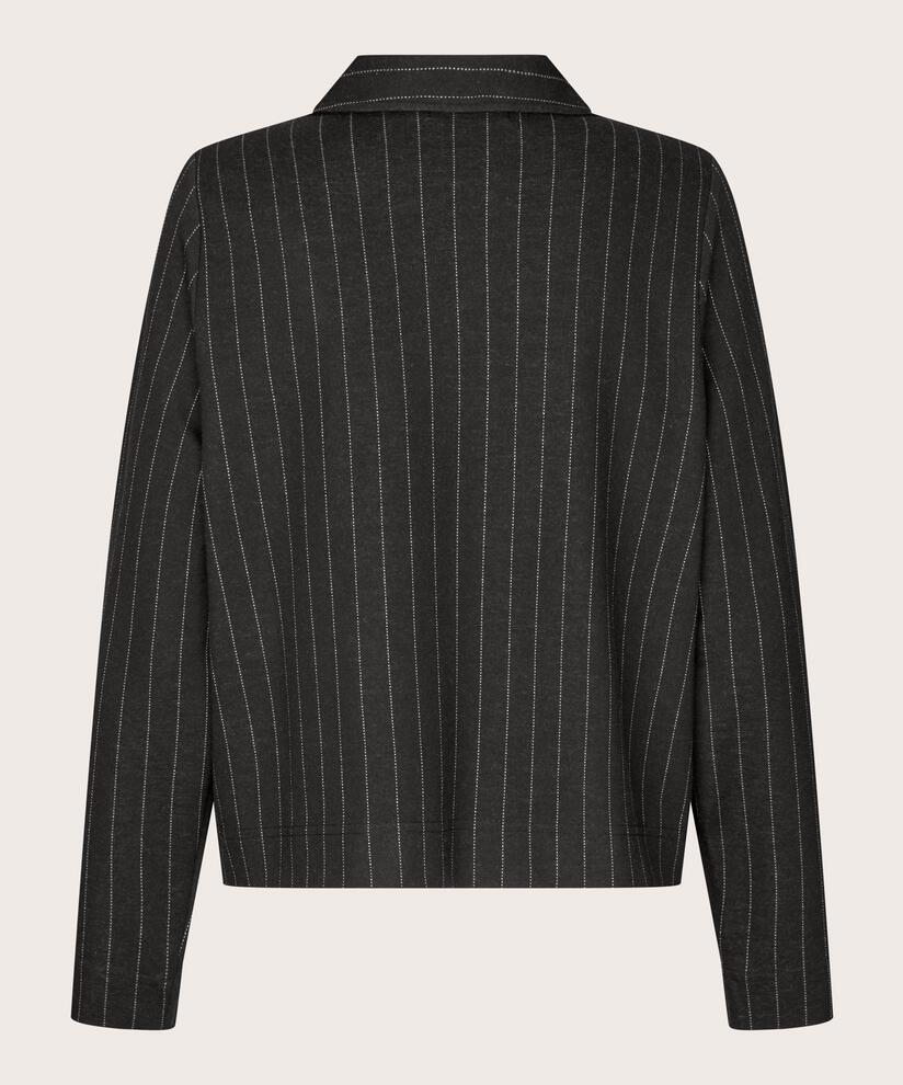 Inette JERSEY Skjortejakke, Black