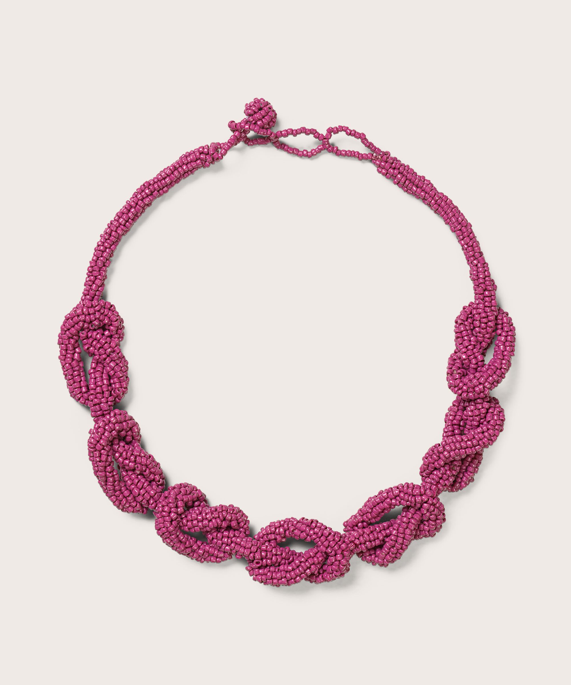 Rybe Halskæde, Fuchsia Red