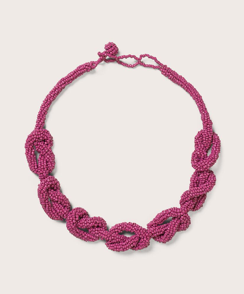 Rybe Halskæde, Fuchsia Red