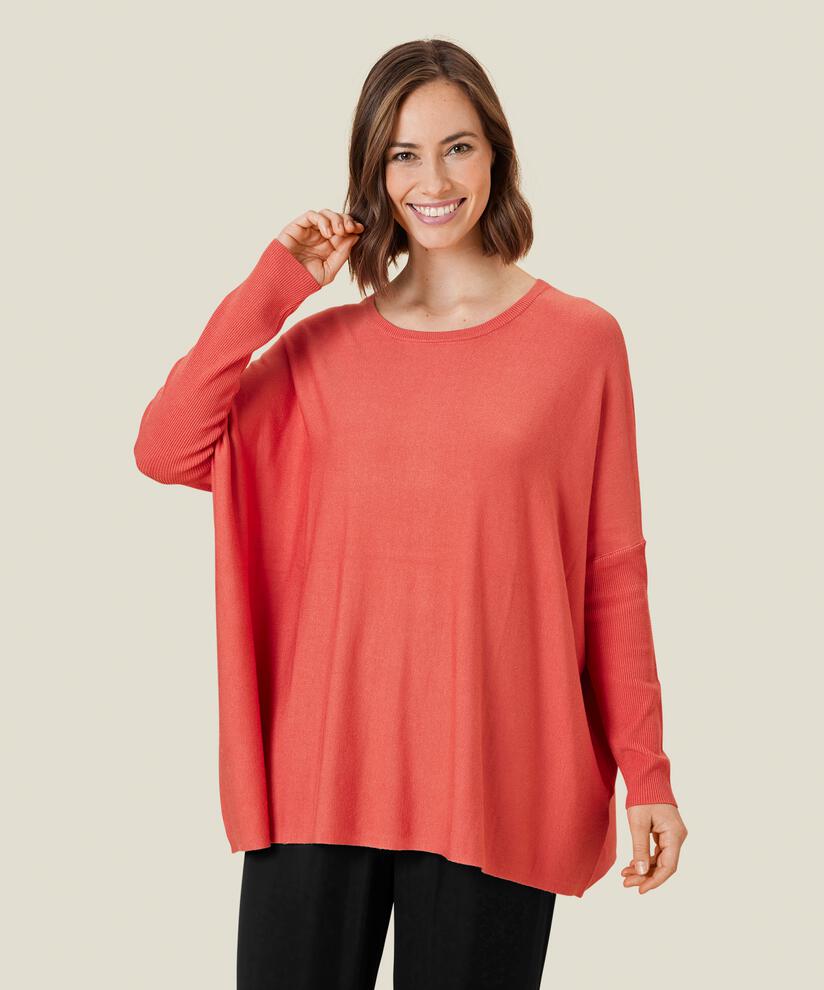 Fanasi Top, Spiced Coral, hi-res