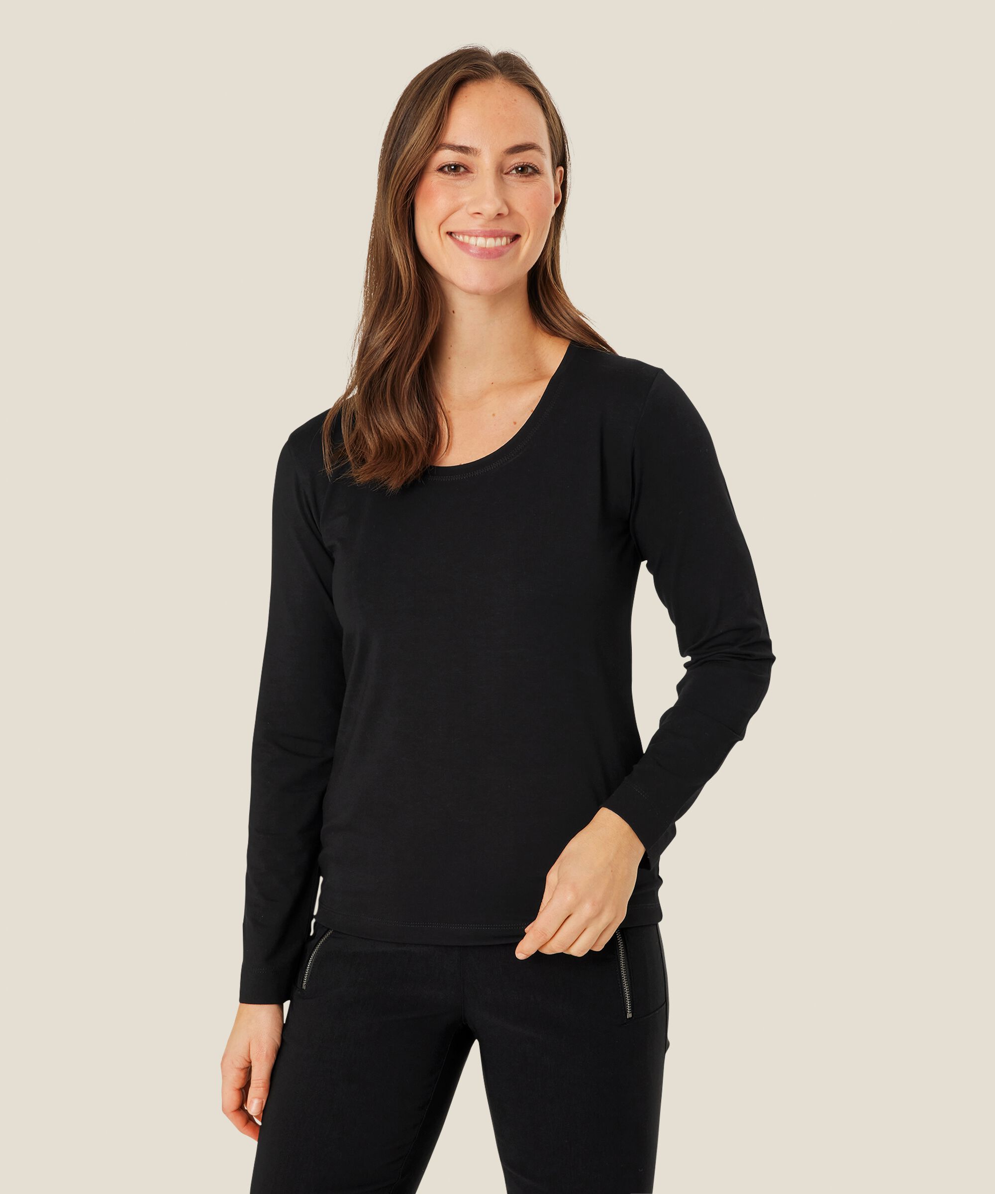 Creama JERSEY Top, Black