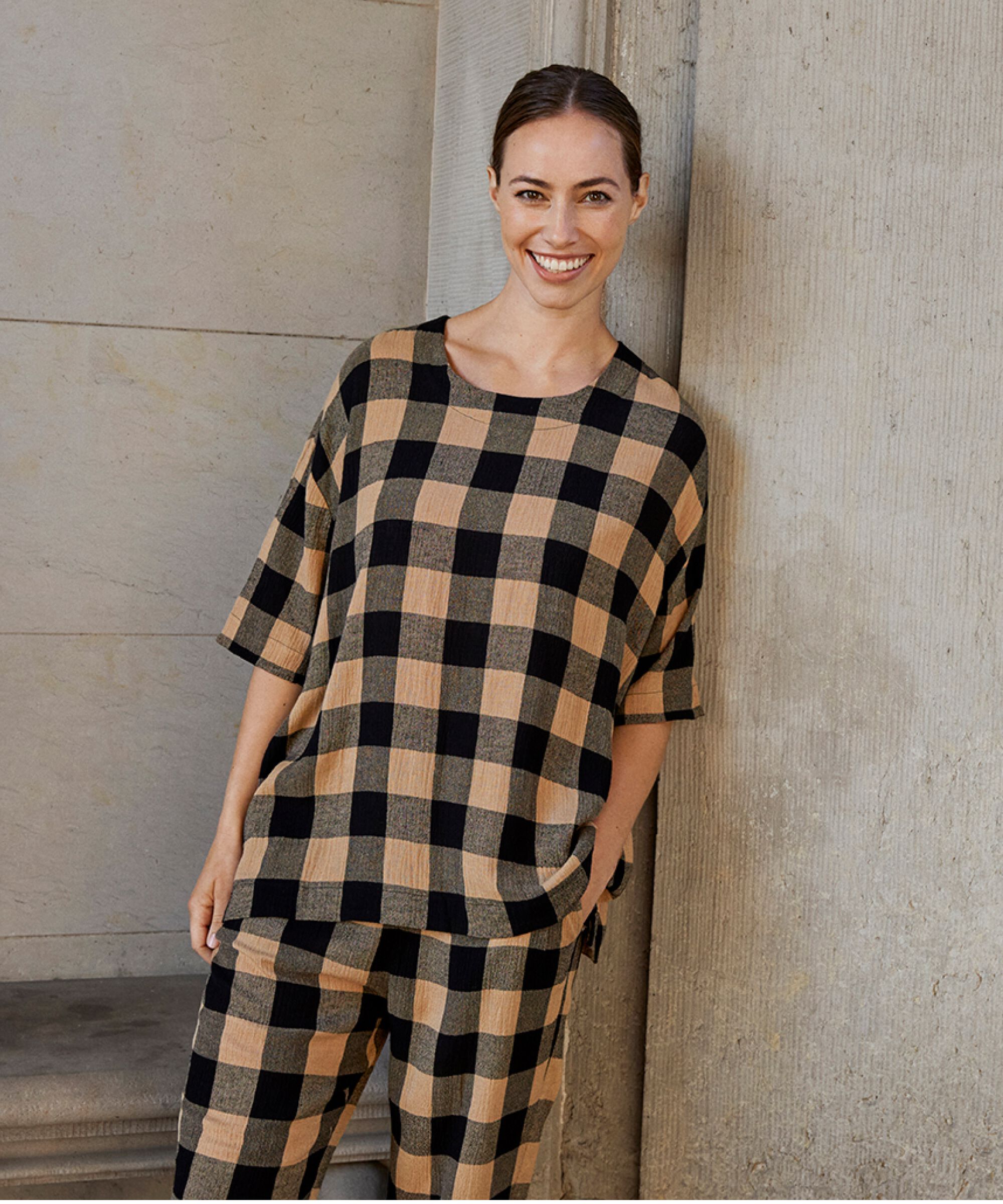 DEGANA BLUSE, Travertine