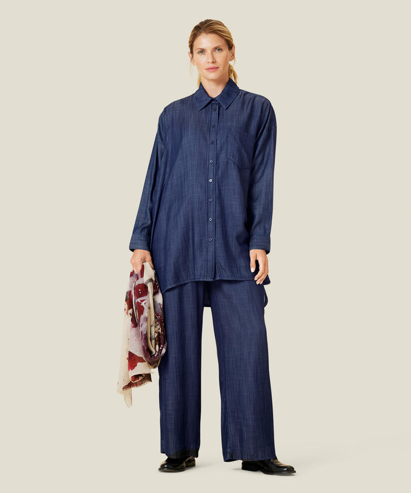 IVETTA SKJORTE, Dark Denim