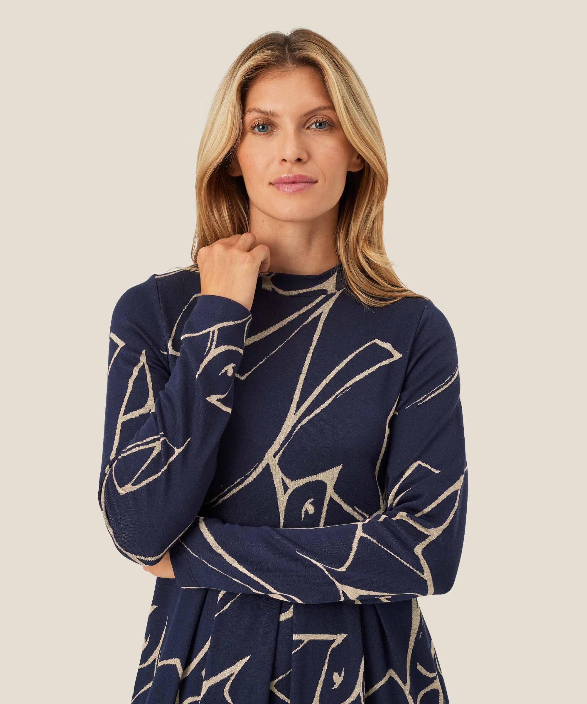 Nicolo JERSEY Kjole, Navy Blazer