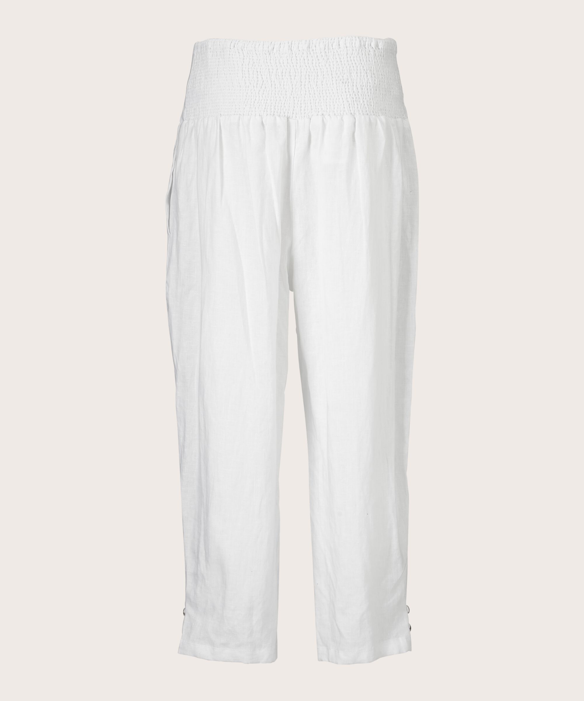 Pen Bukser, White
