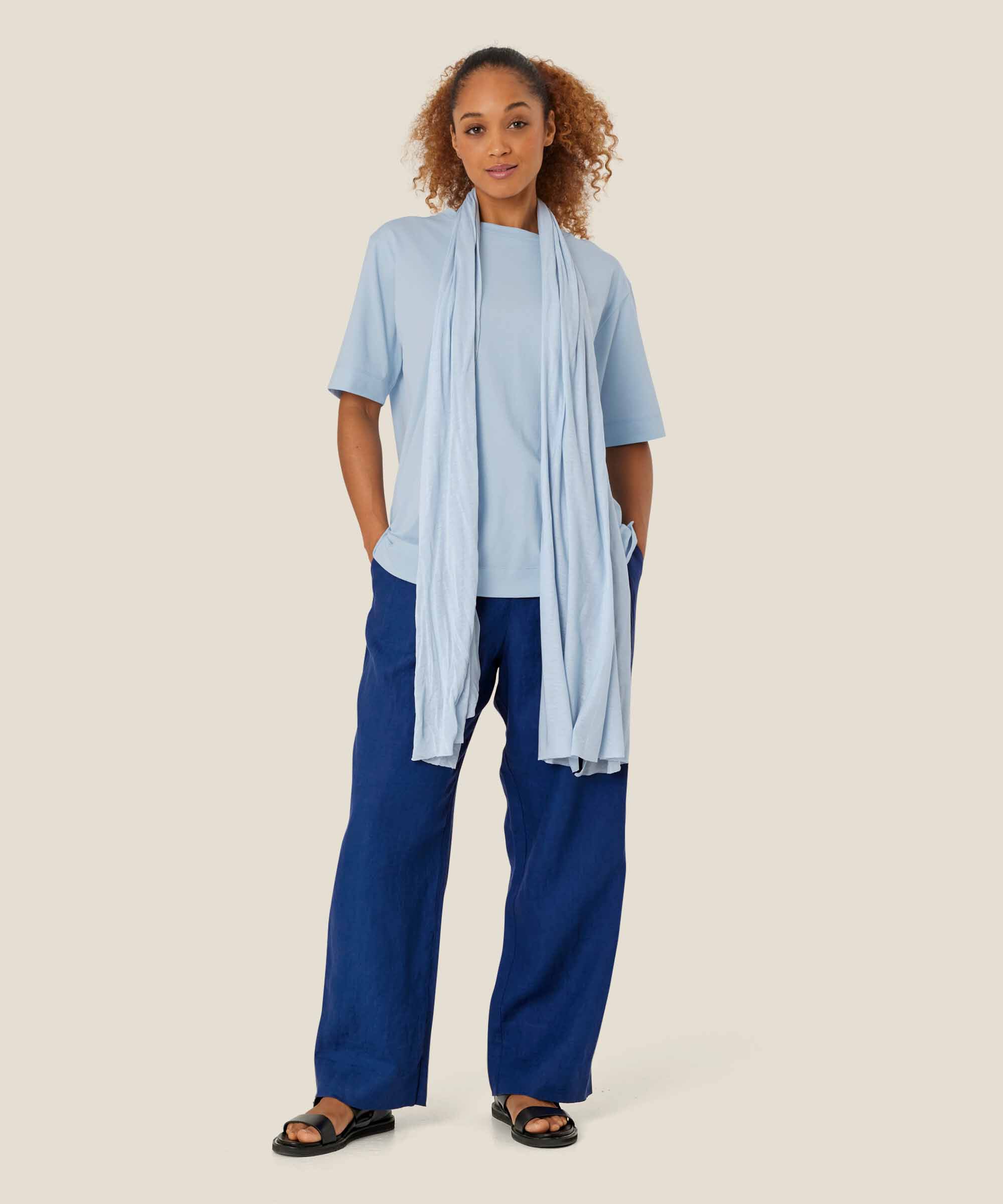 Amega JERSEY Tørklæde, Cel Blue