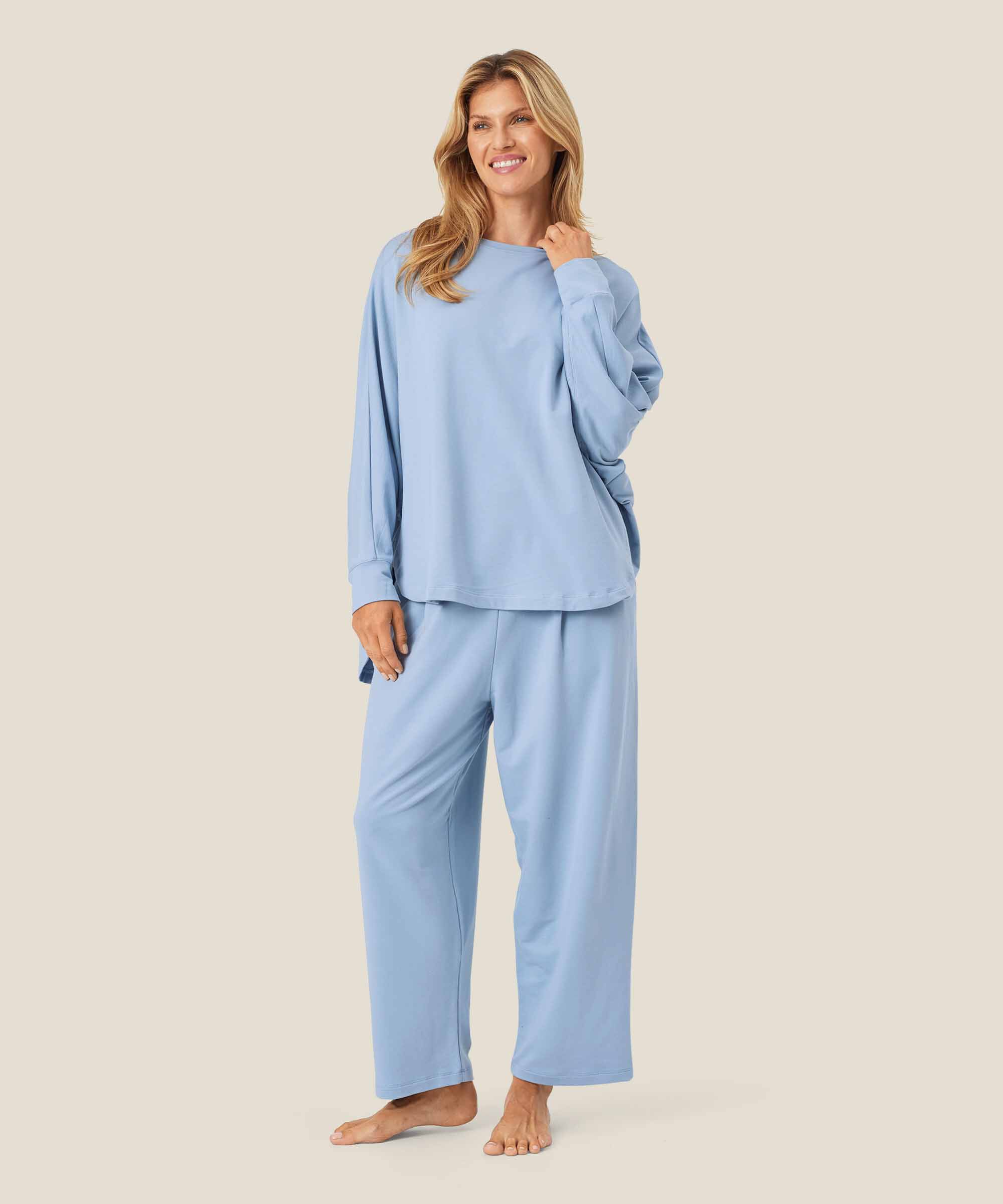 Penelope JERSEY Bukser, Blue Fog