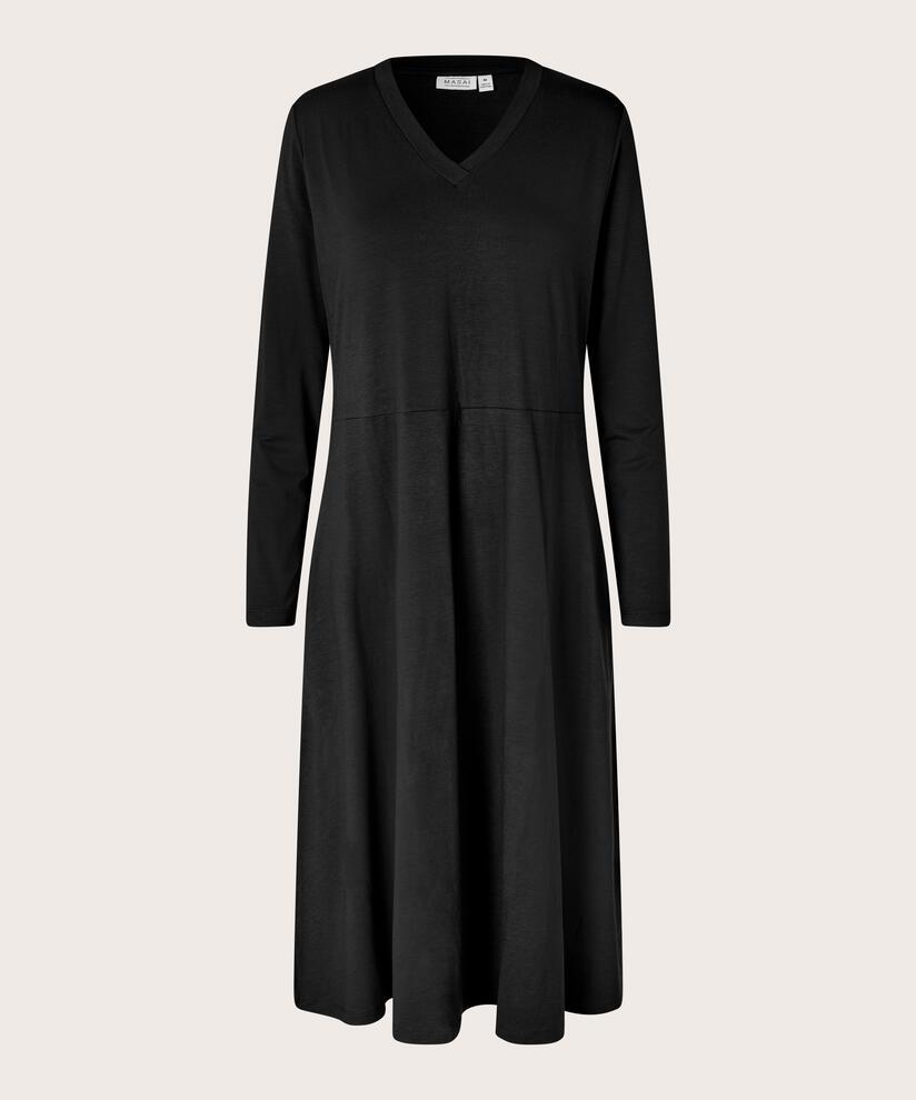 Natsuko JERSEY Kjole, Black