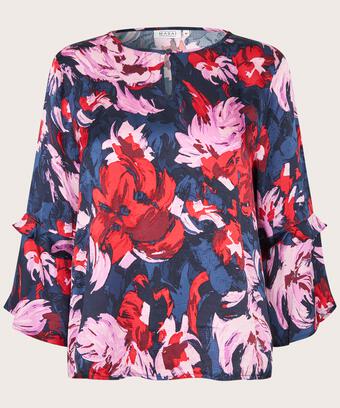 Bimelda Top, Scarlet Sage