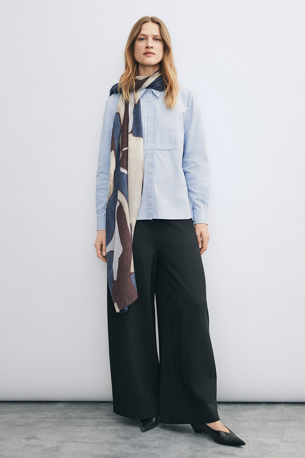 Irionisa skjorte - Serenity, Passang Denim Bukser - Dark Denim, Ayla T&oslash;rkl&aelig;de - Chocolate Plum
