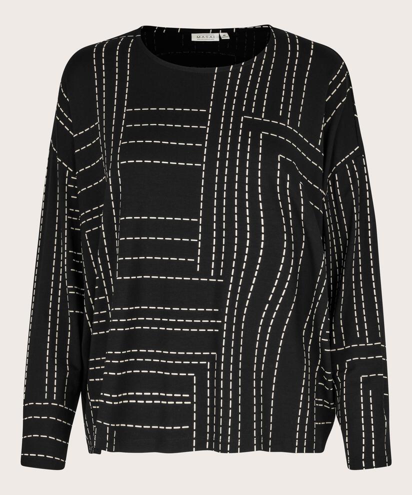Dalina JERSEY Top, Black