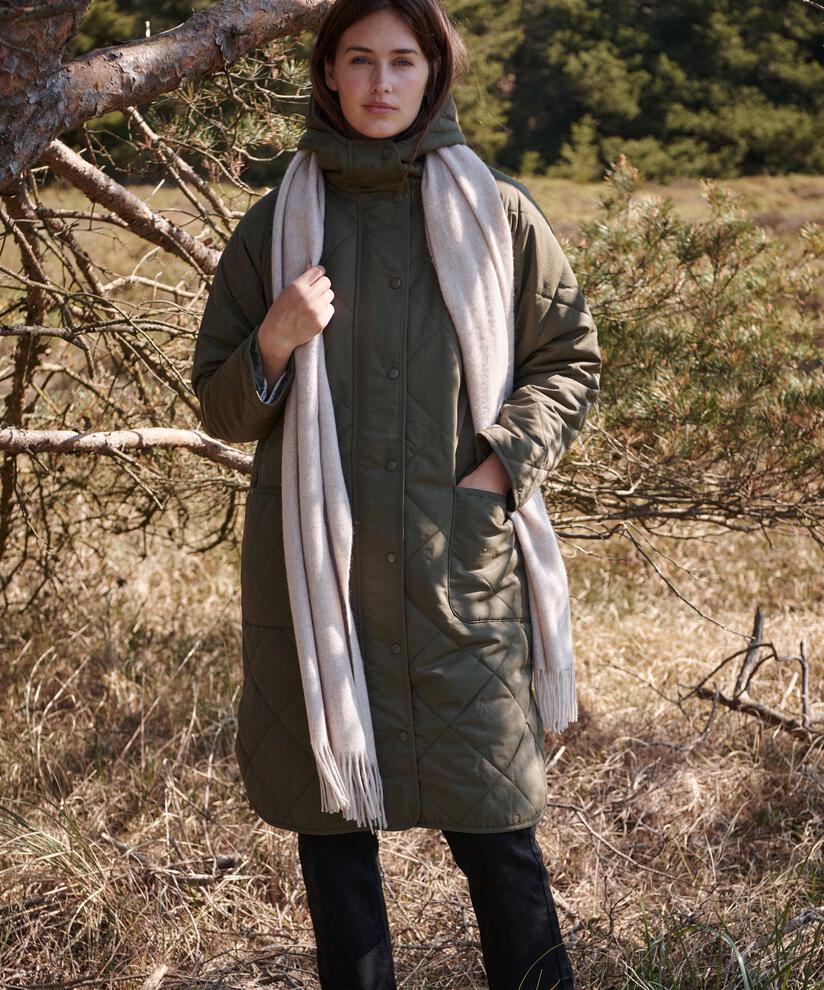 Anna Tørklæde, L beige mel