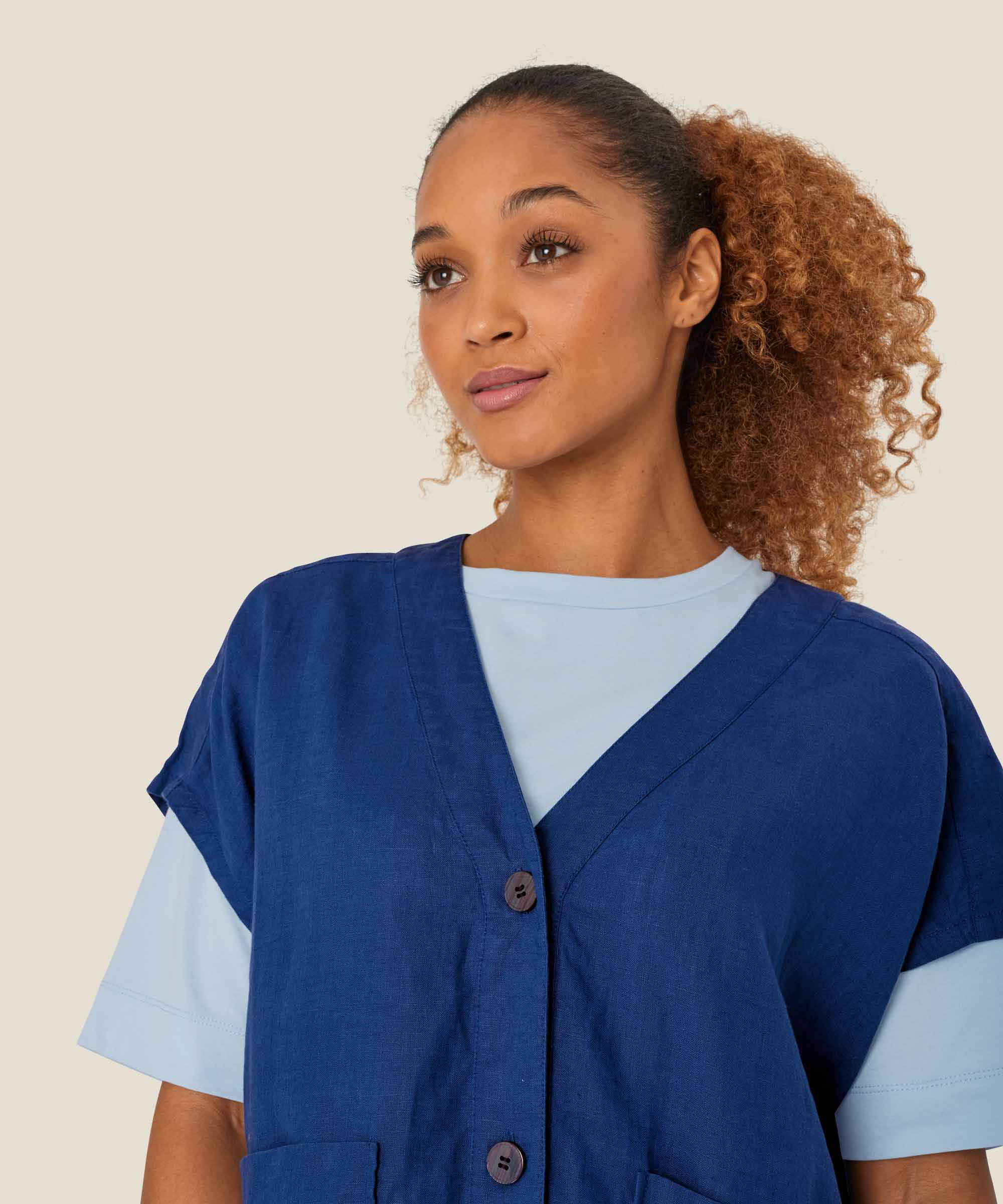 Idoro Skjorte, Navy Peony