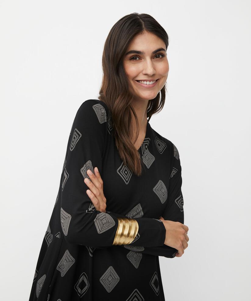Natsuko JERSEY Kjole, Black