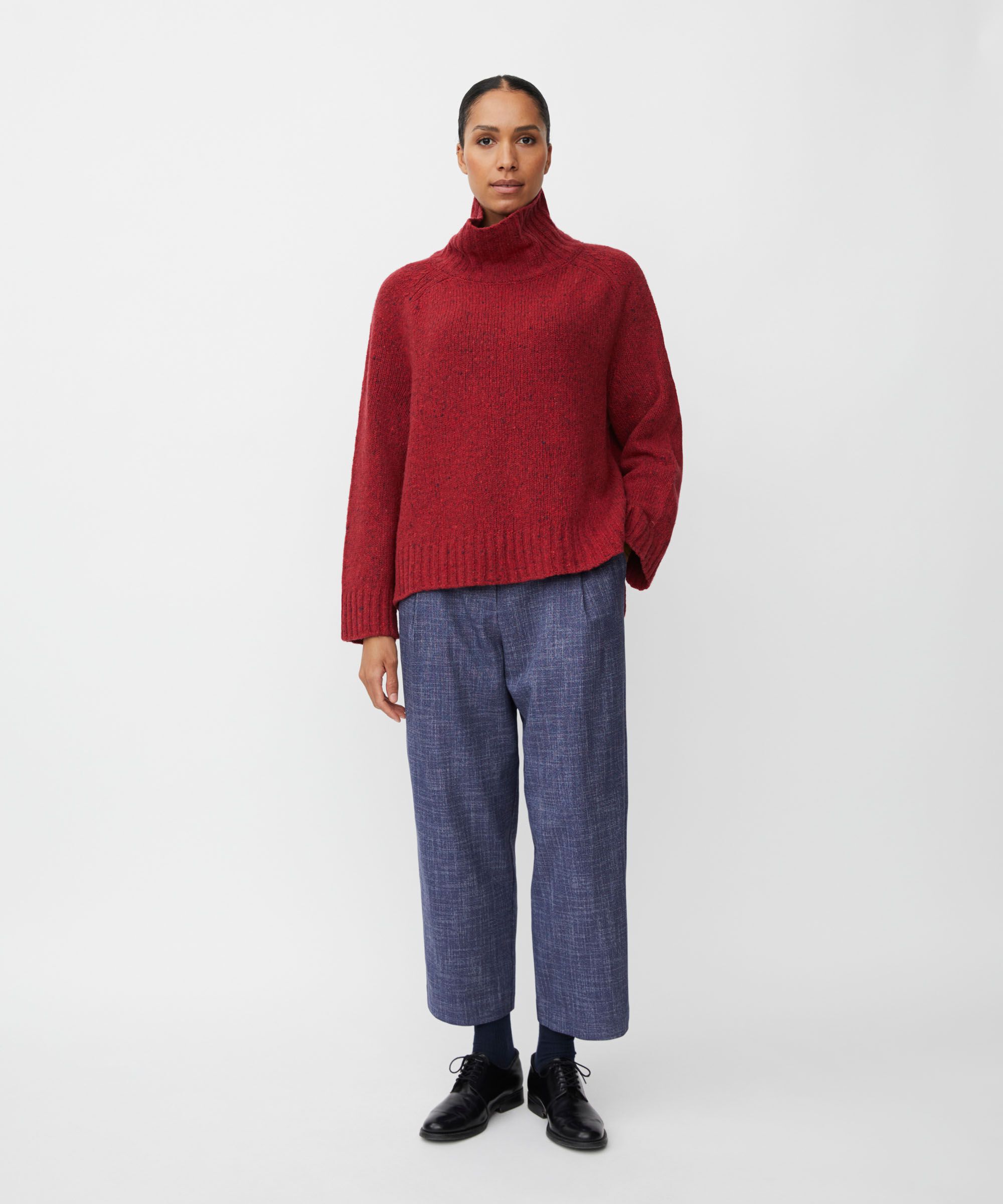 Fenoria Top, Red Dahlia