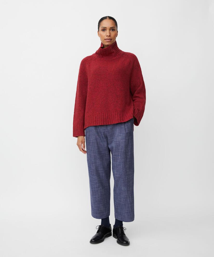 Fenoria Top, Red Dahlia